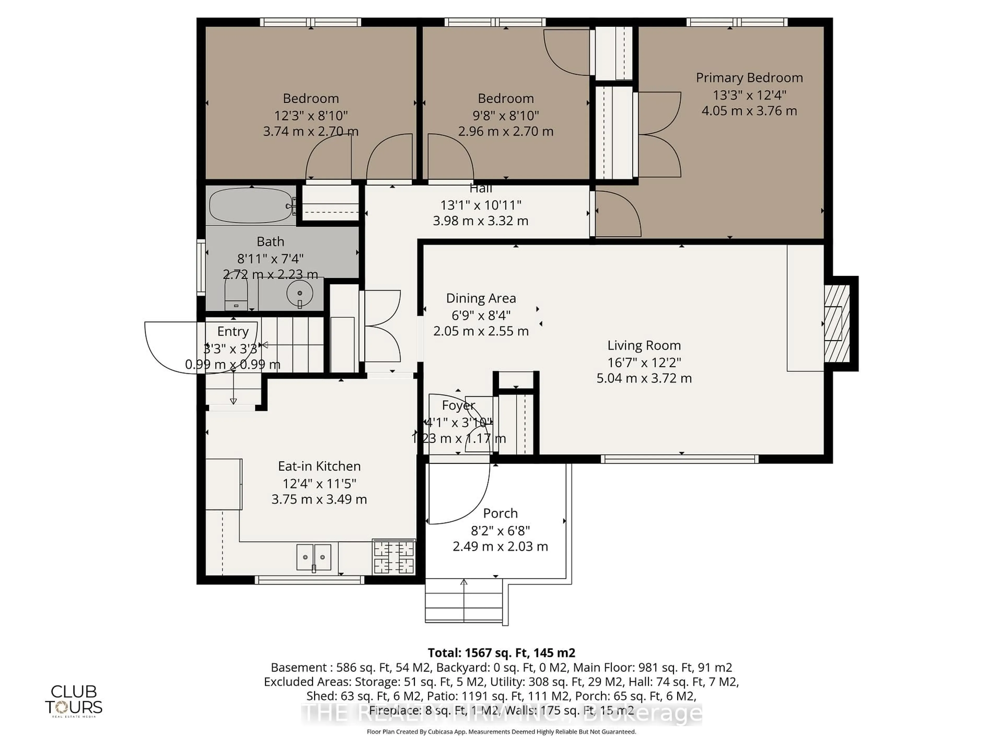 Floor plan for 1931 Royal Cres, London East Ontario N5V 1N6