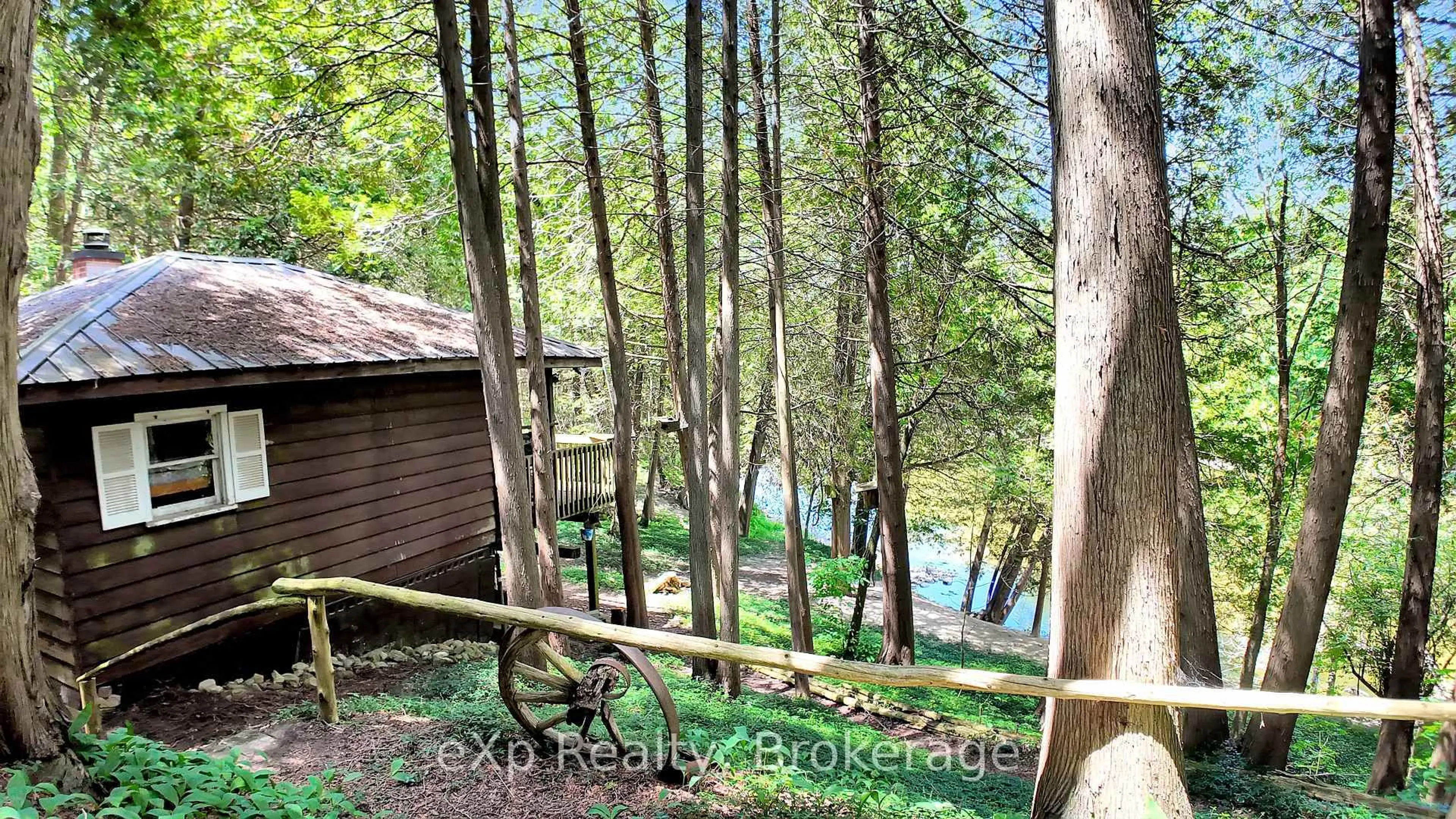 A pic from outside/outdoor area/front of a property/back of a property/a pic from drone, forest/trees view for 159 Maple Hill Rd, Brockton Ontario N0G 2V0
