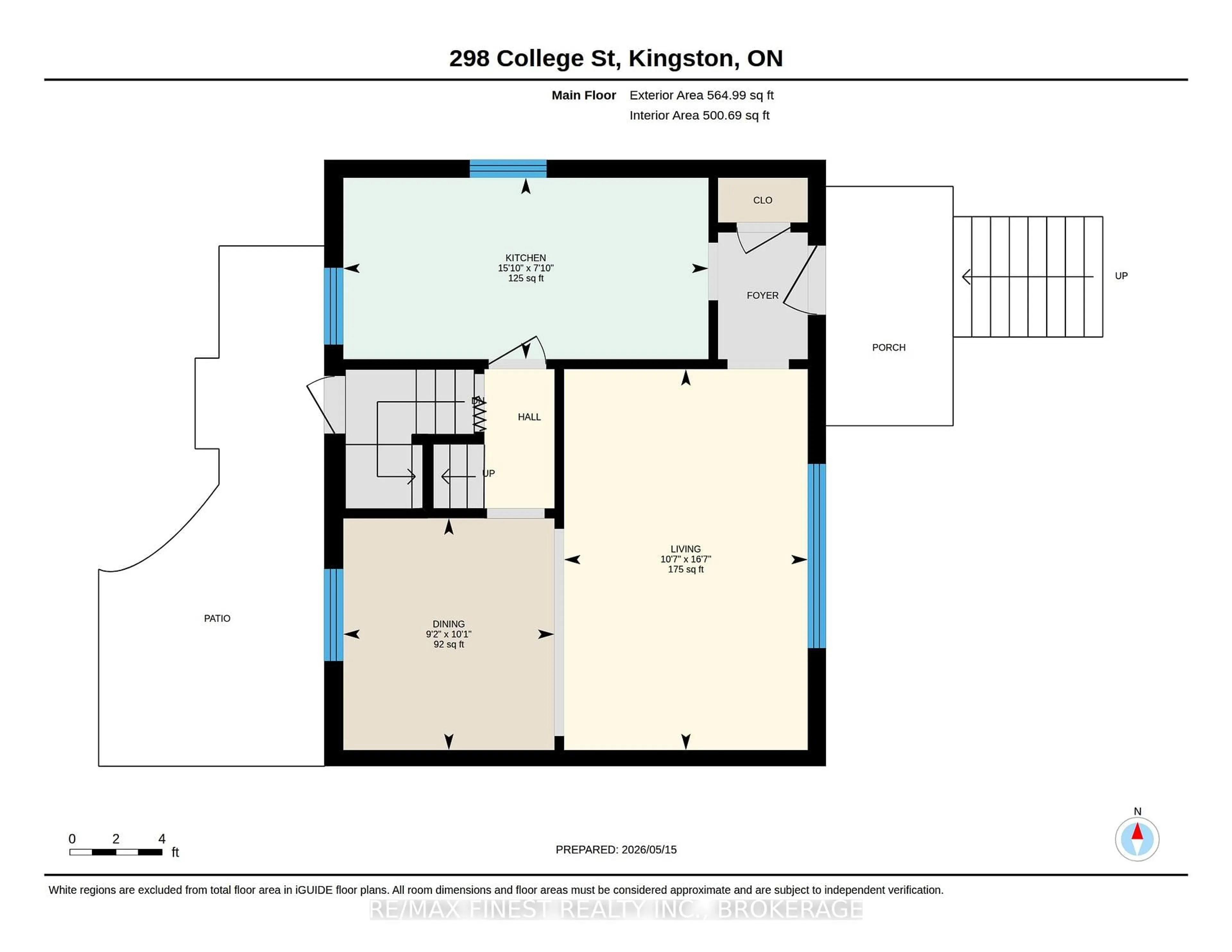 Floor plan for 298 College St, Kingston Ontario K7L 4M4