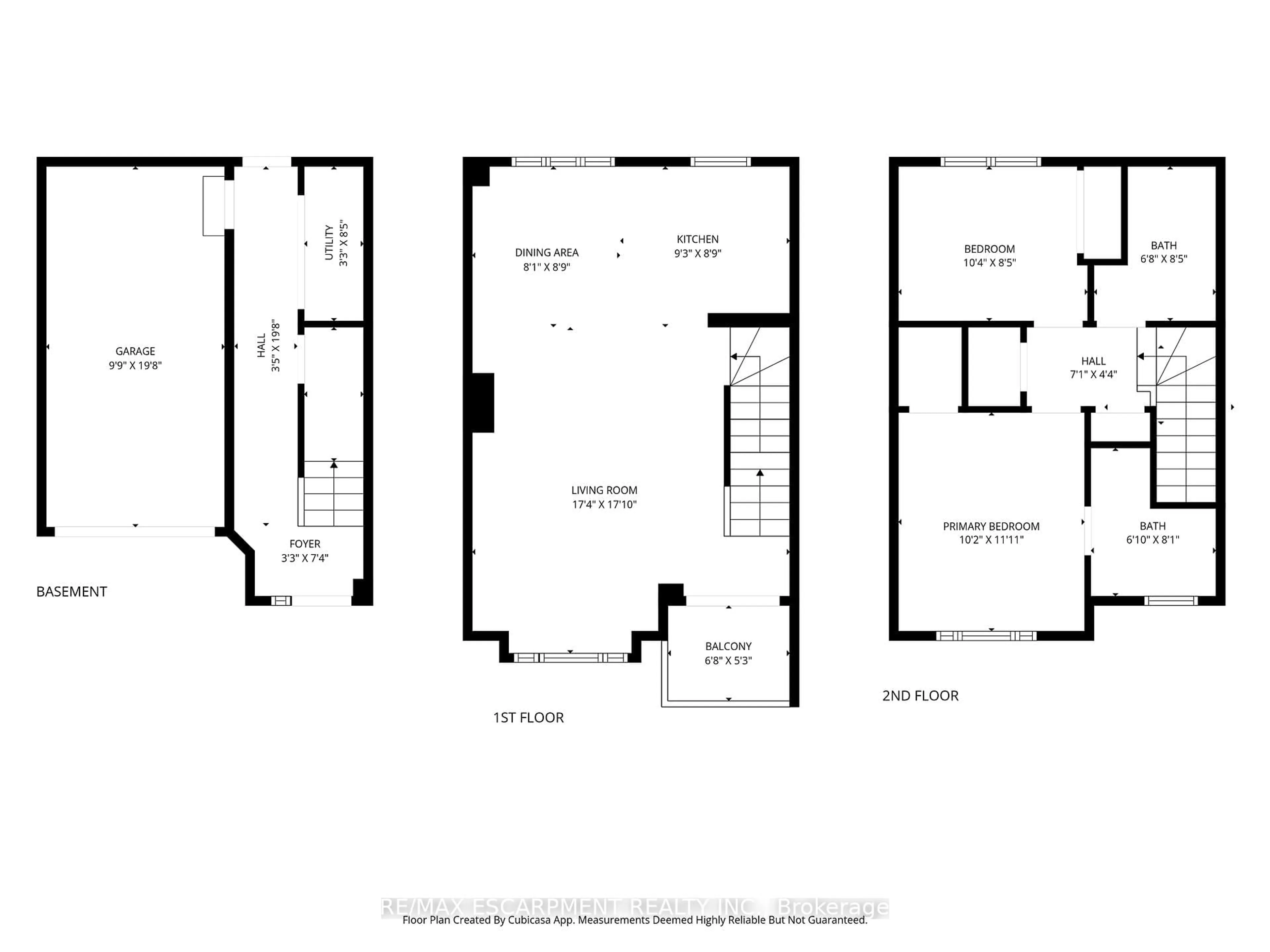 Floor plan for 19 PICARDY Dr #4, Hamilton Ontario L8J 0M7