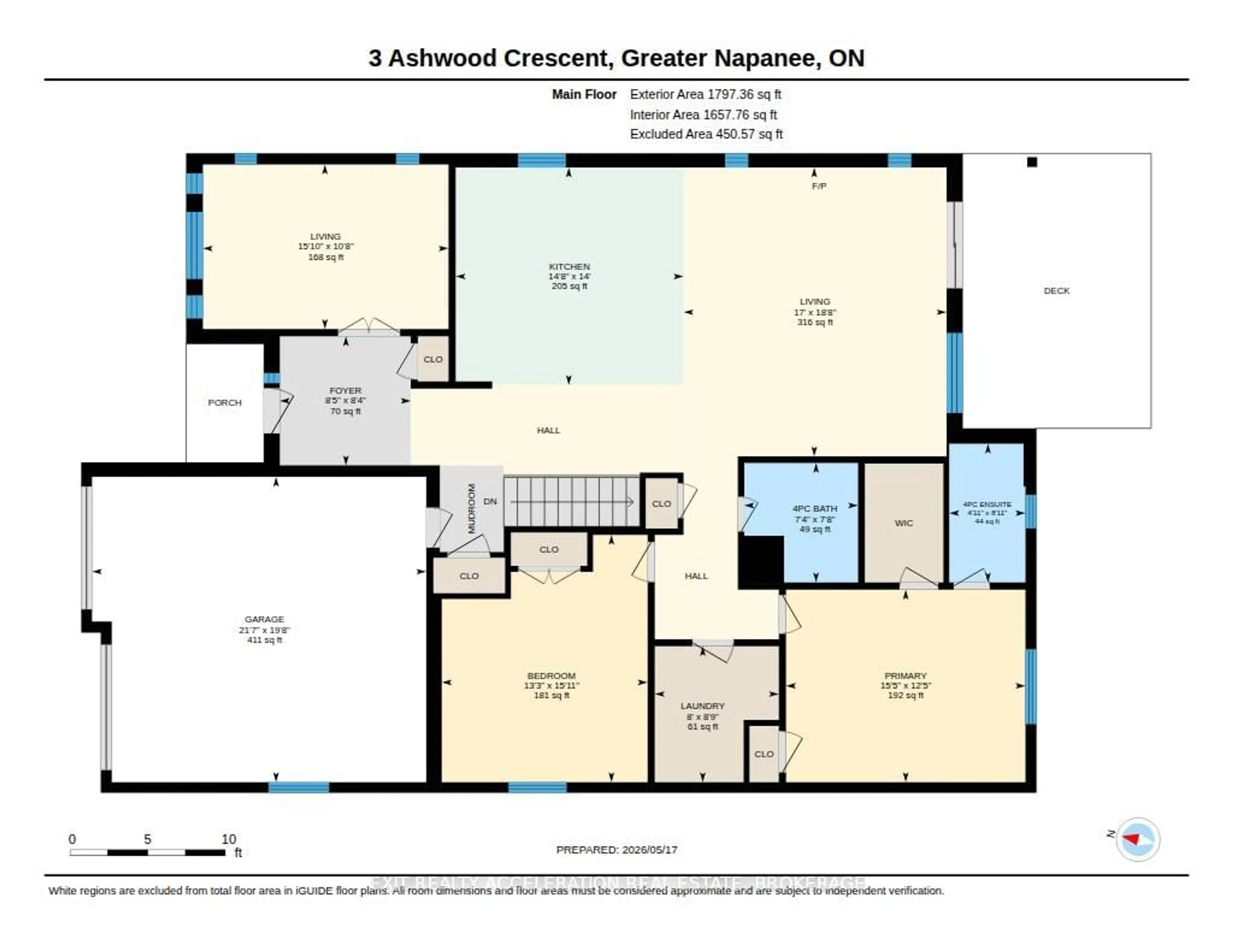 Floor plan for 3 Ashwood Cres, Greater Napanee Ontario K7R 3L1