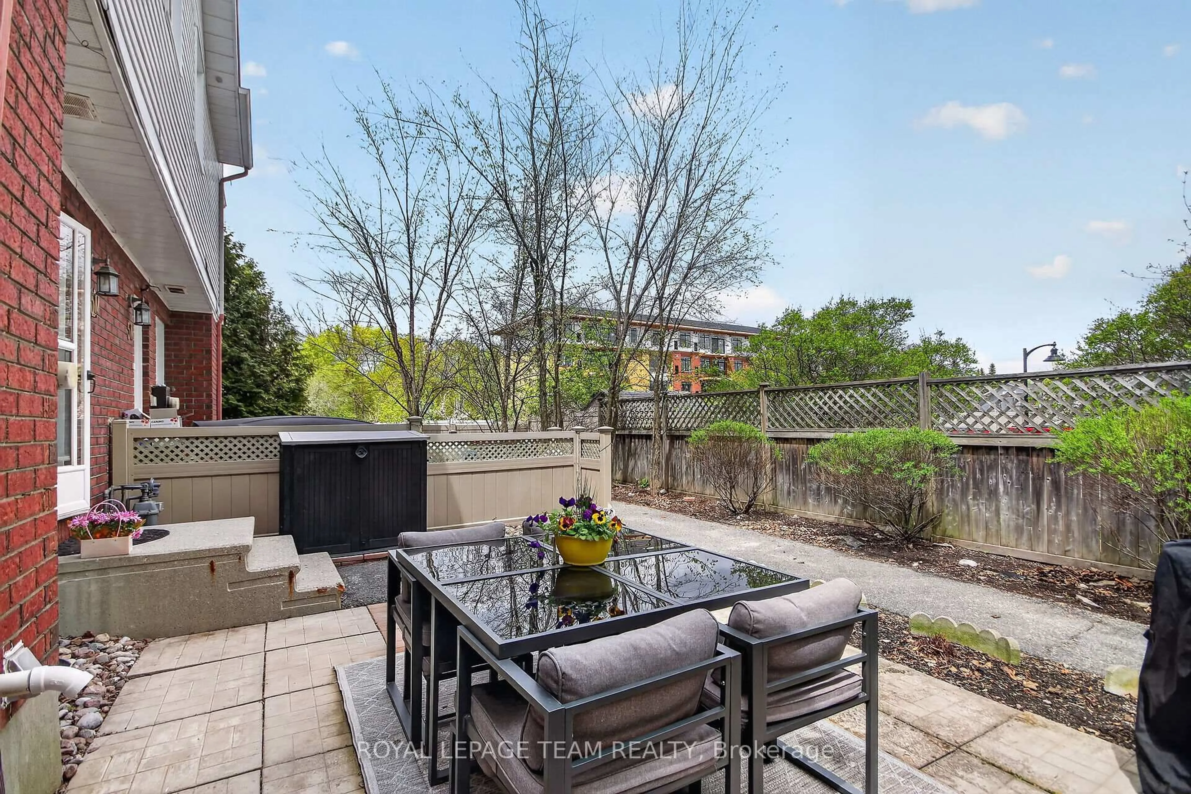 Patio, water/lake/river/ocean view for 22 Goulbourn Way #5M, Ottawa Ontario K2S 1N7