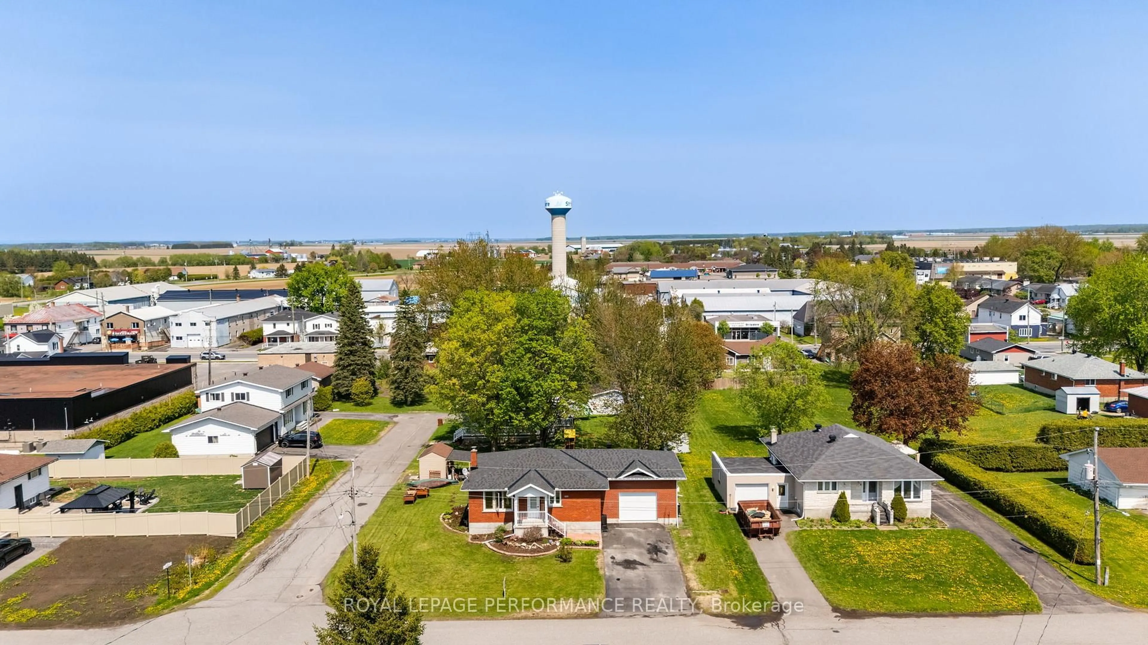 A pic from outside/outdoor area/front of a property/back of a property/a pic from drone, city buildings view from balcony for 10 Lamoureux St, The Nation Ontario K0C 2B0