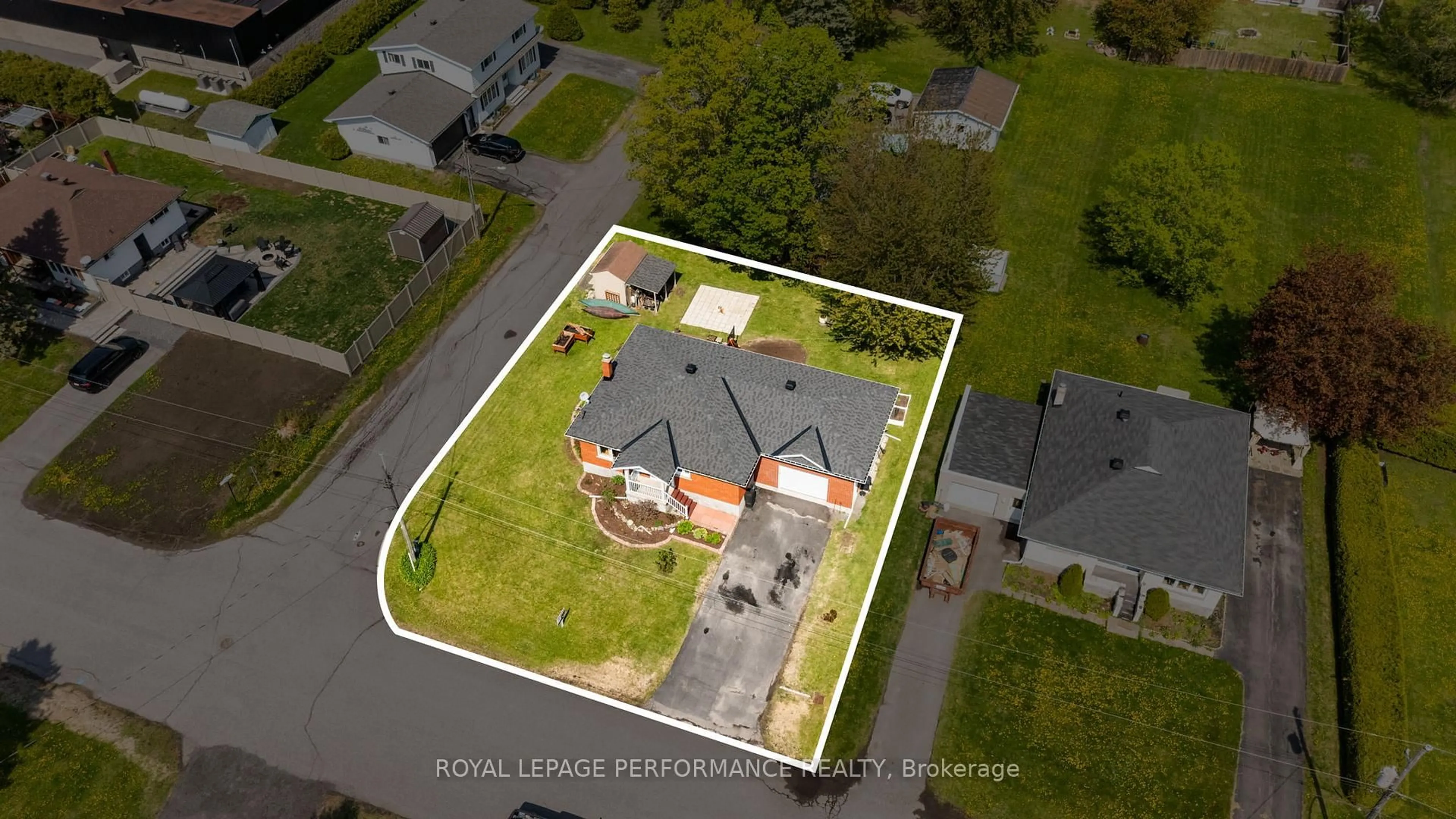 A pic from outside/outdoor area/front of a property/back of a property/a pic from drone, street for 10 Lamoureux St, The Nation Ontario K0C 2B0
