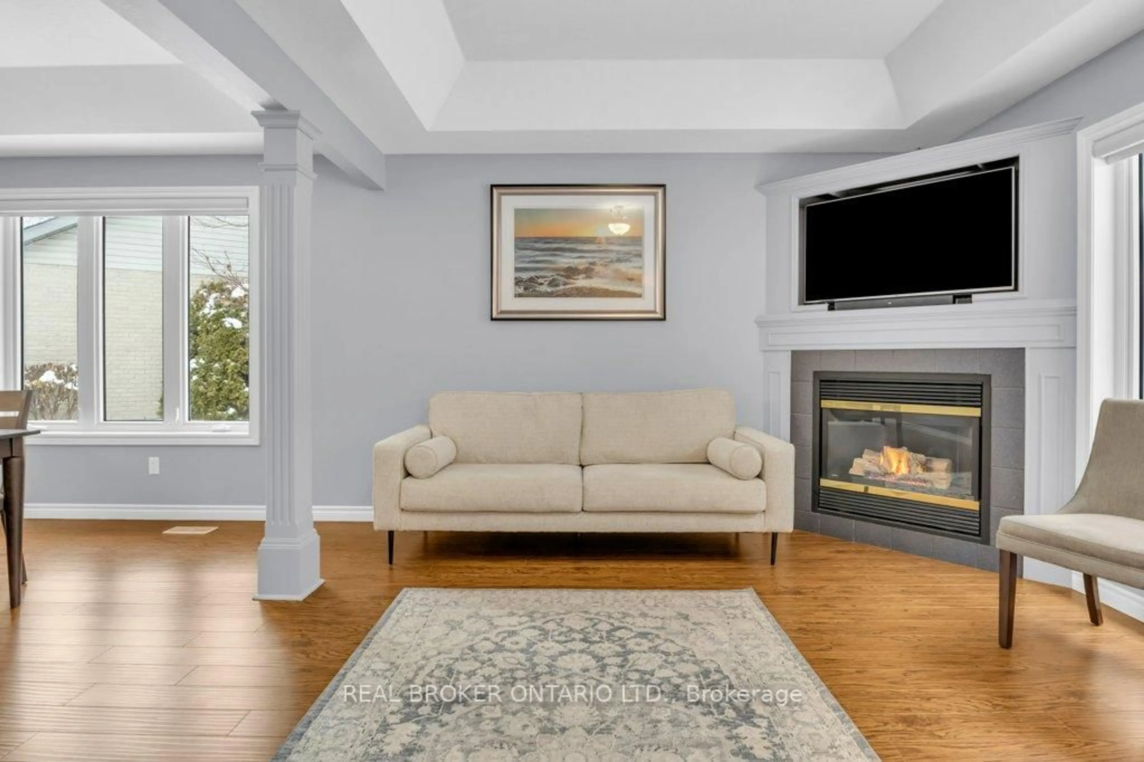 Living room with furniture, unknown for 13 Burlwood Dr, Woolwich Ontario N3B 3L2