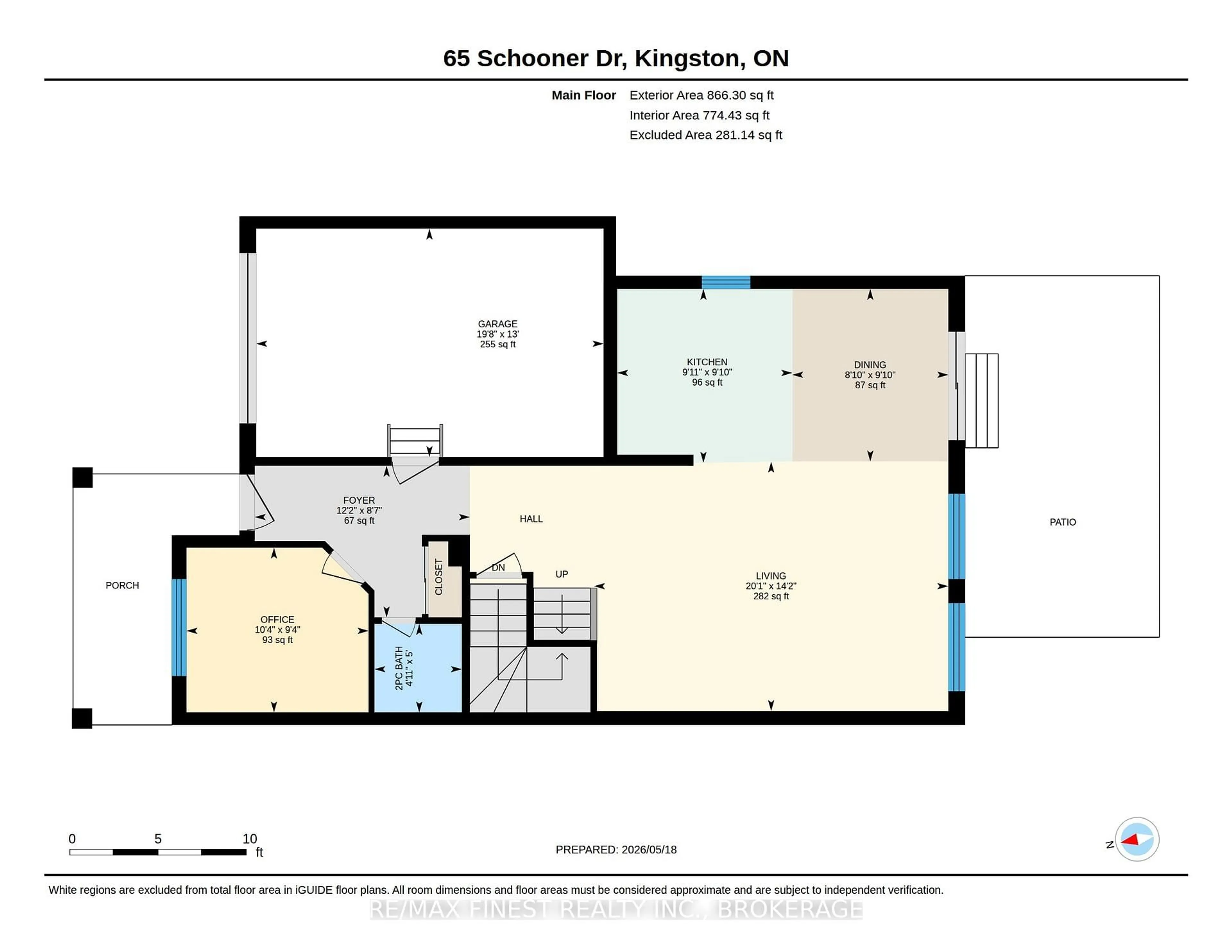 Floor plan for 65 Schooner Dr, Kingston Ontario K7K 7K1
