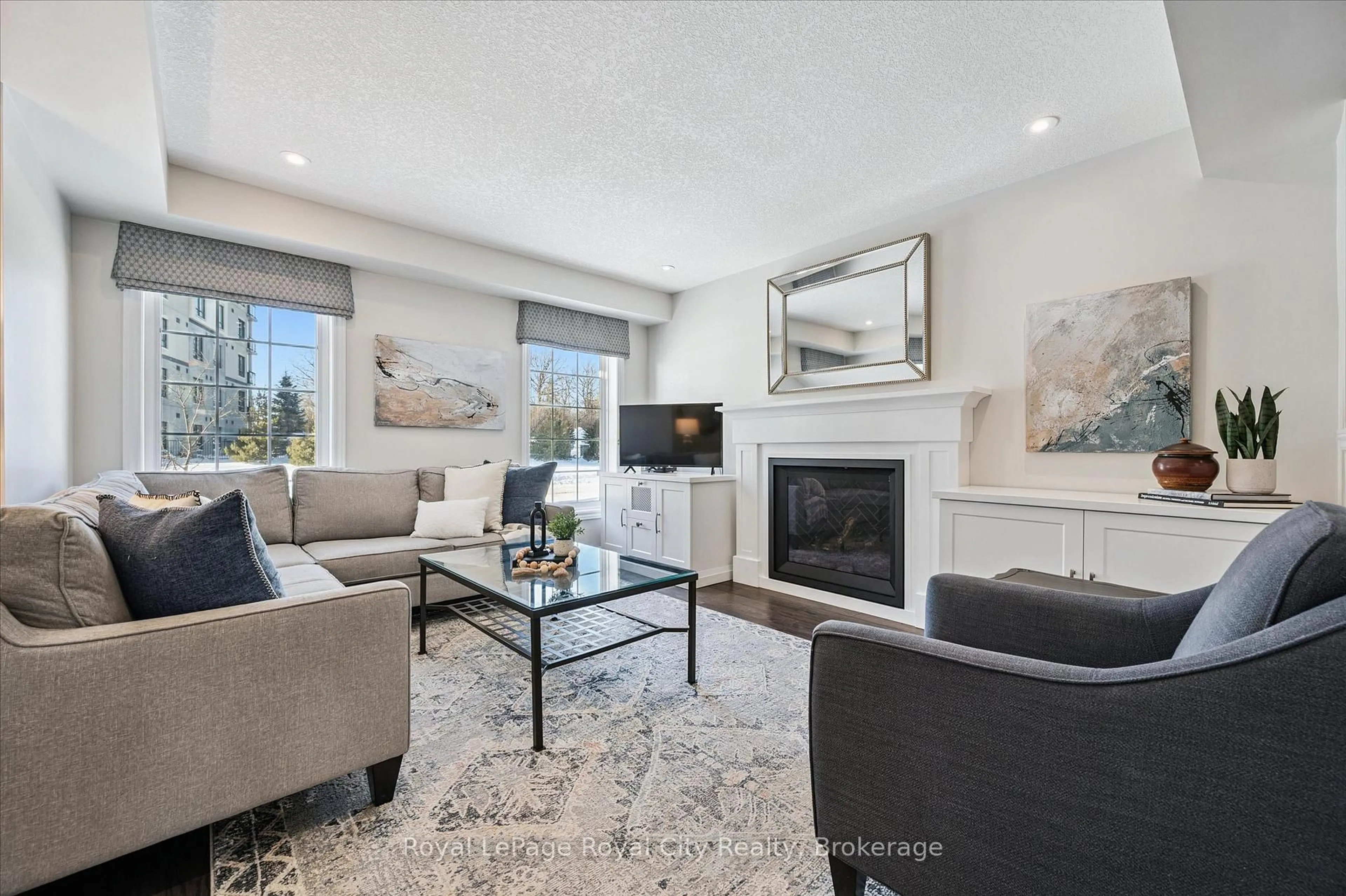 Living room with furniture, unknown for 635 Saginaw Pkwy #54, Cambridge Ontario N3H 1G6