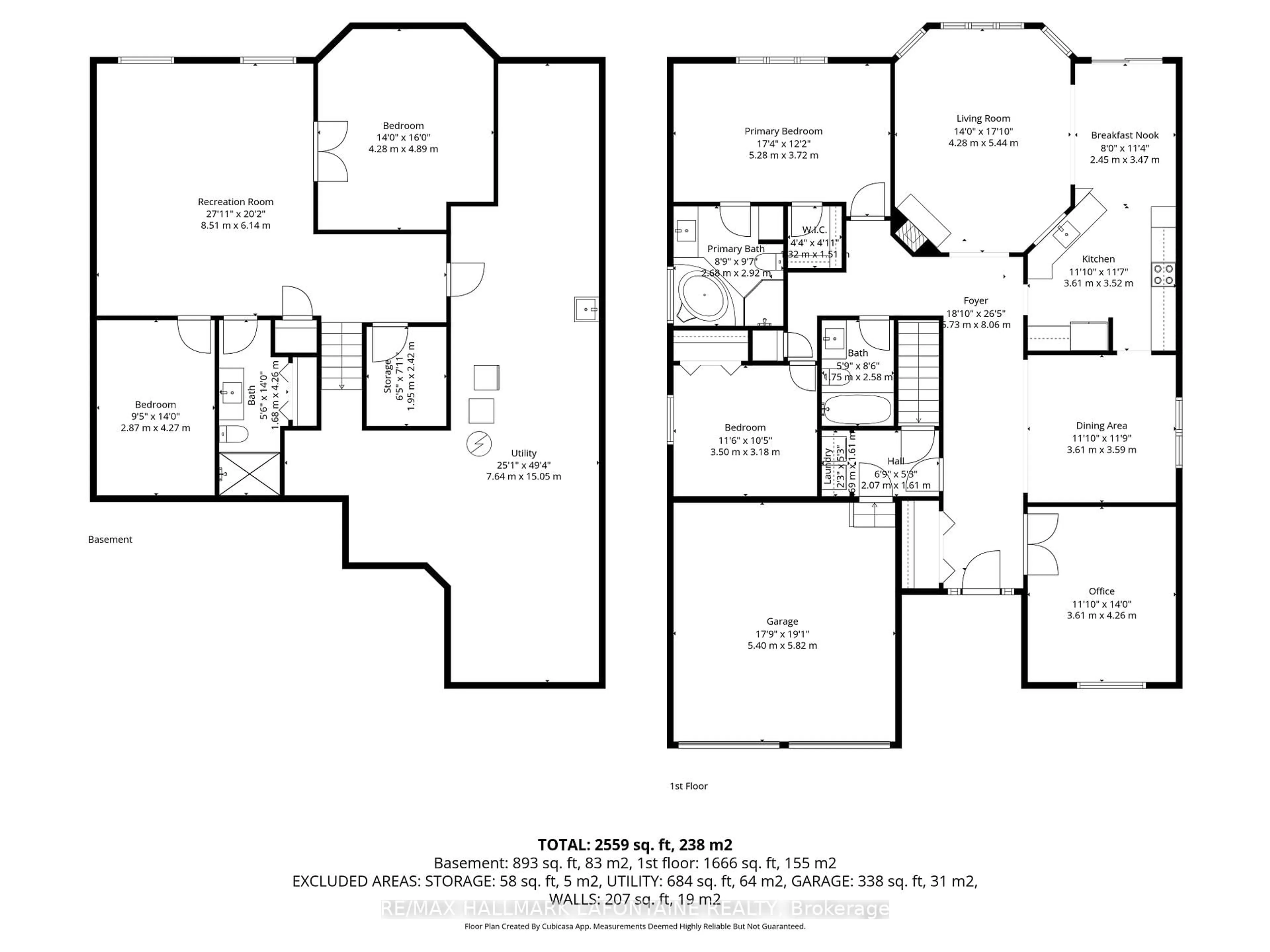 Floor plan for 4303 Totem Dr, Ottawa Ontario K1V 1L5