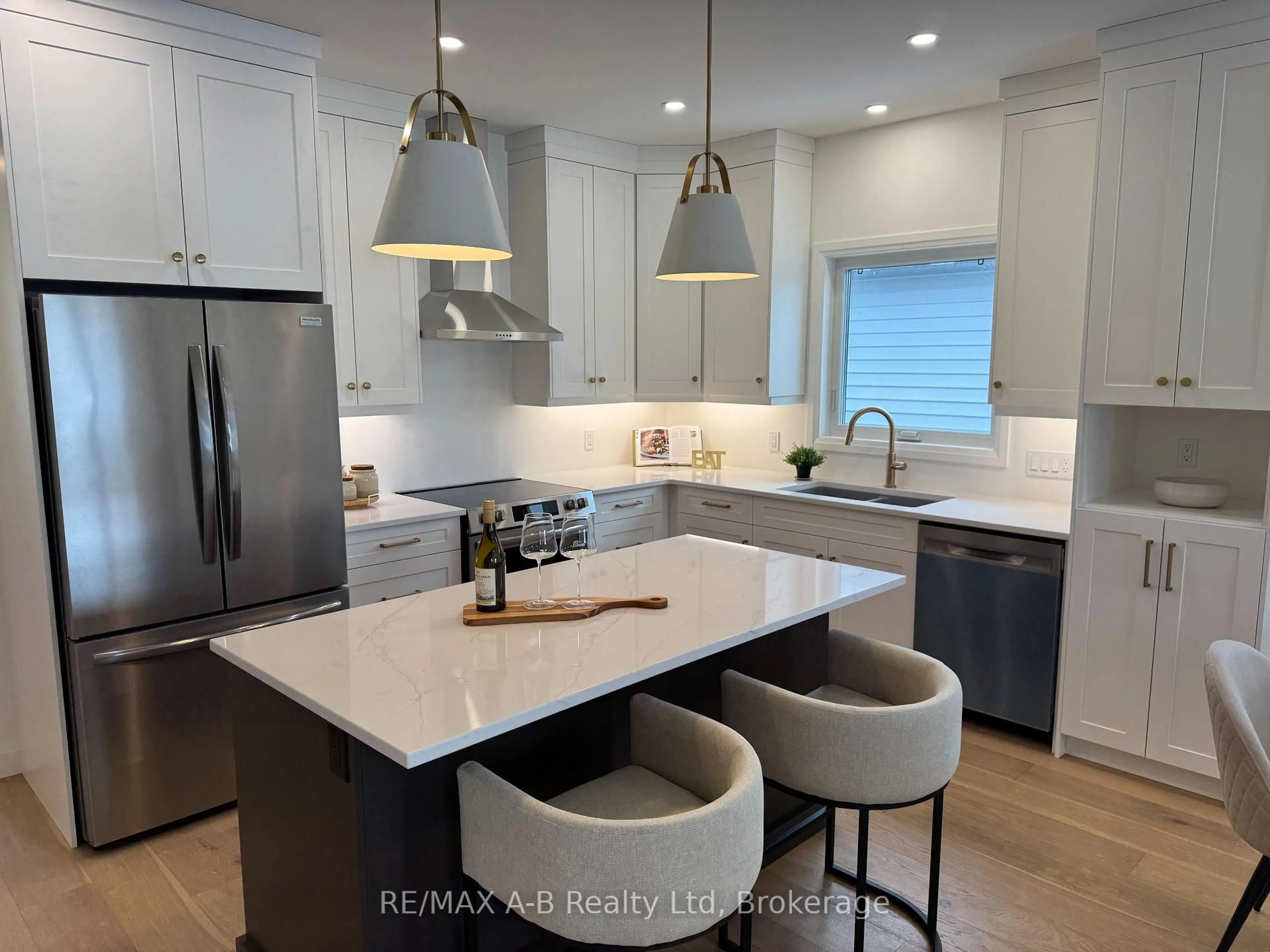Contemporary kitchen, ceramic/tile floor for 163 Wimpole St, West Perth Ontario N0K 1N0
