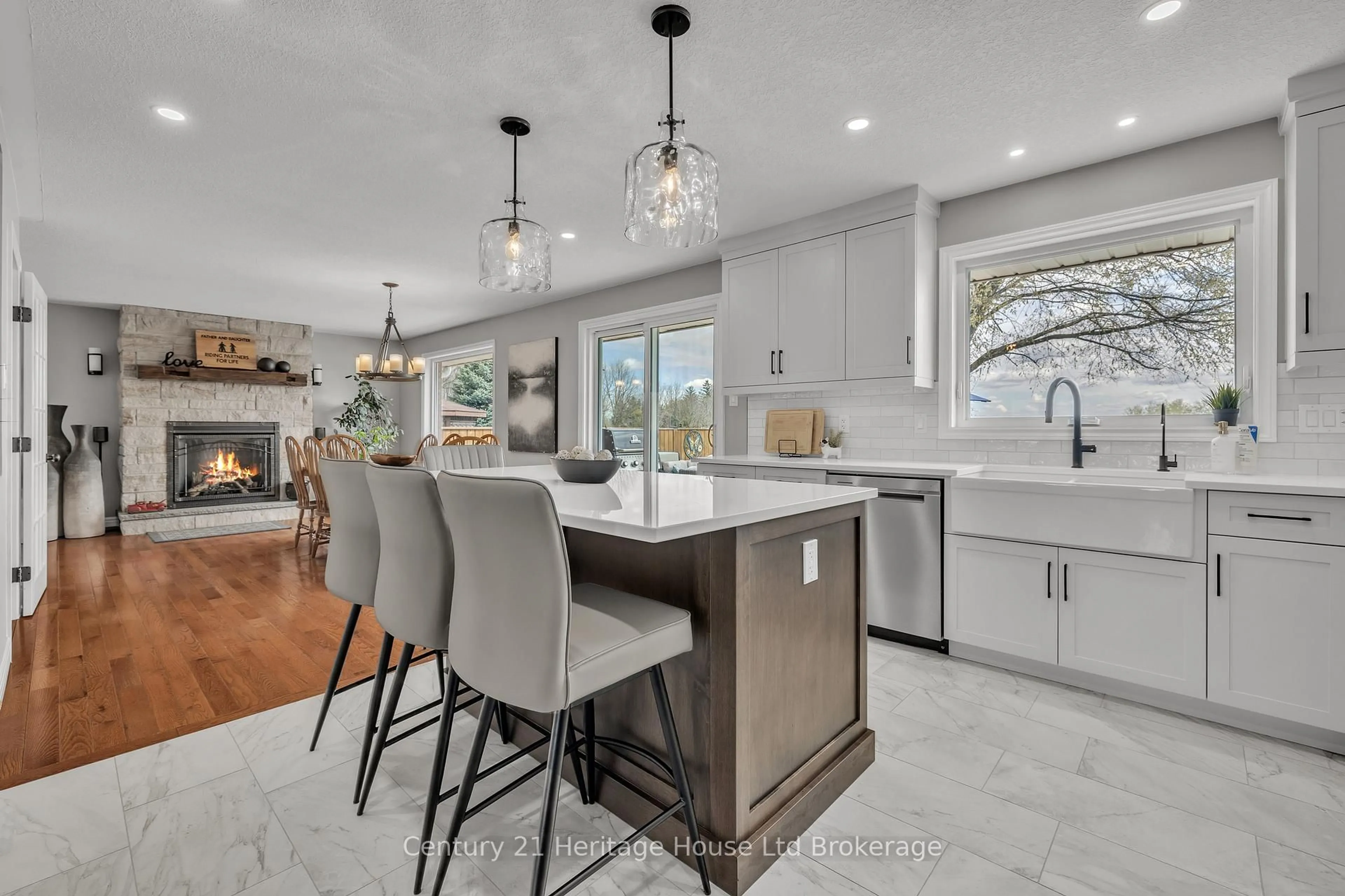 Open concept kitchen, ceramic/tile floor for 116 Baird St, Blandford-Blenheim Ontario N0J 1B0