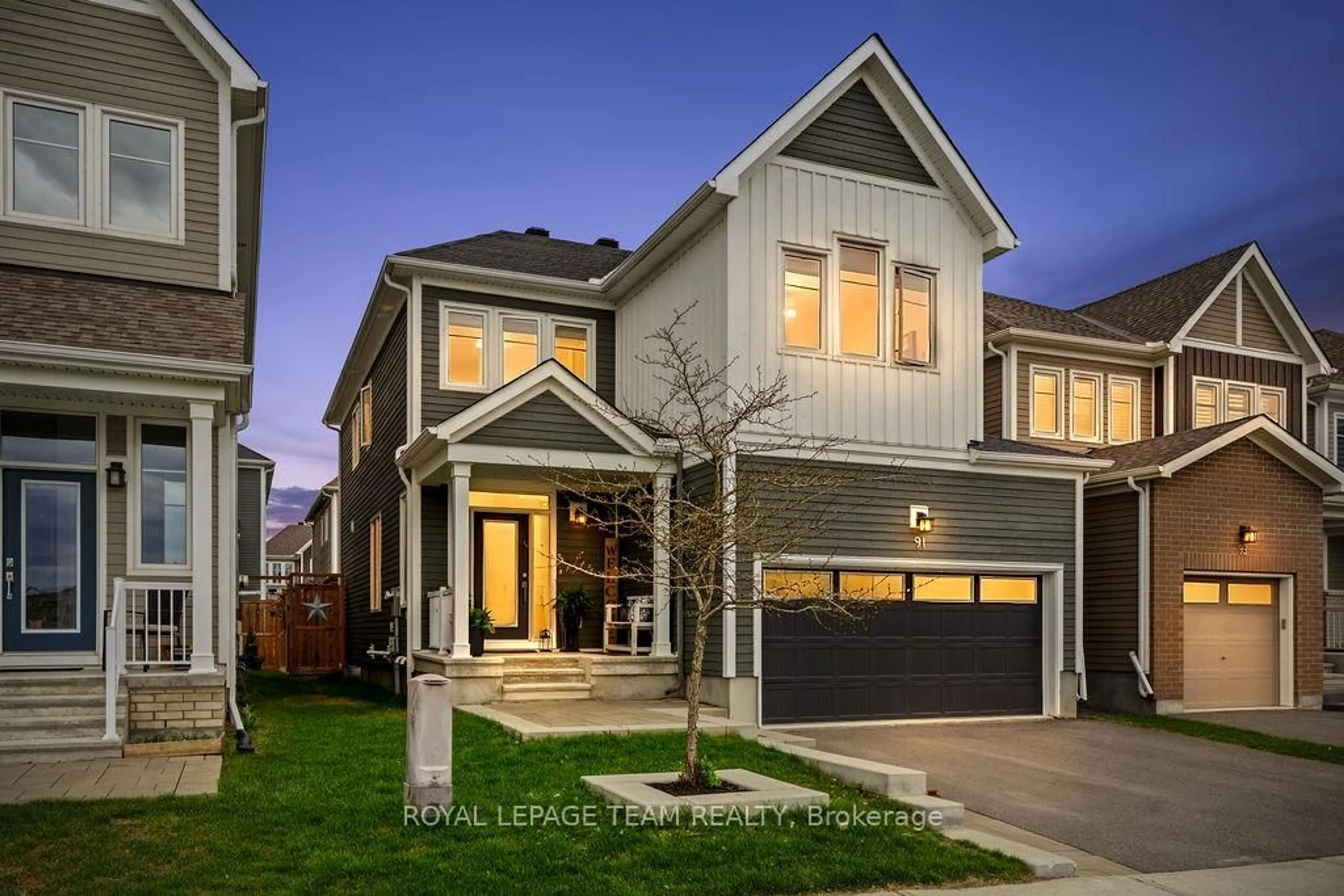 Home with brick exterior material, street for 91 Cantle Cres, Richmond Ontario K0A 2Z0