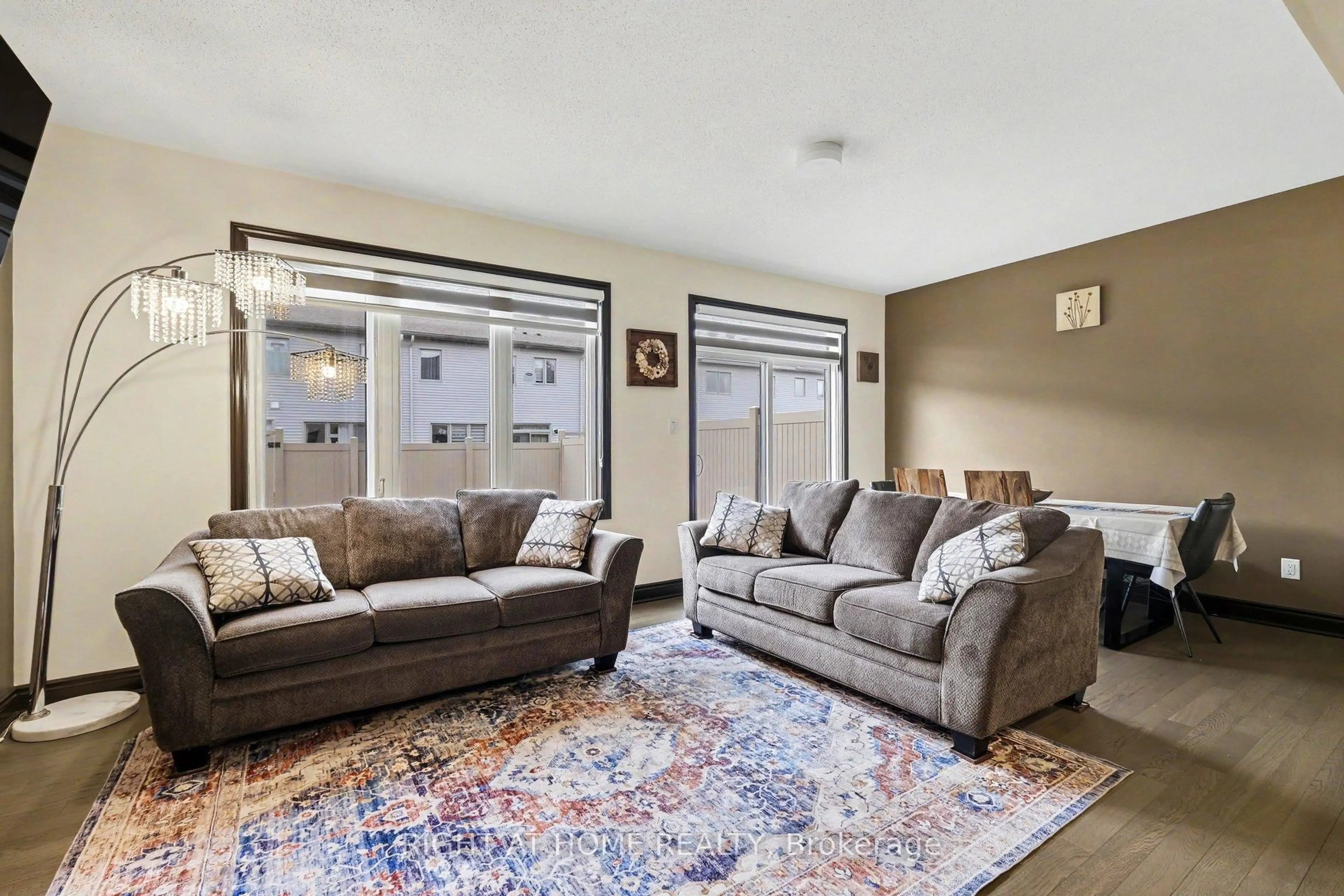 Living room with furniture, carpet floor for 608 Fenwick Way, Ottawa Ontario K2J 7E5