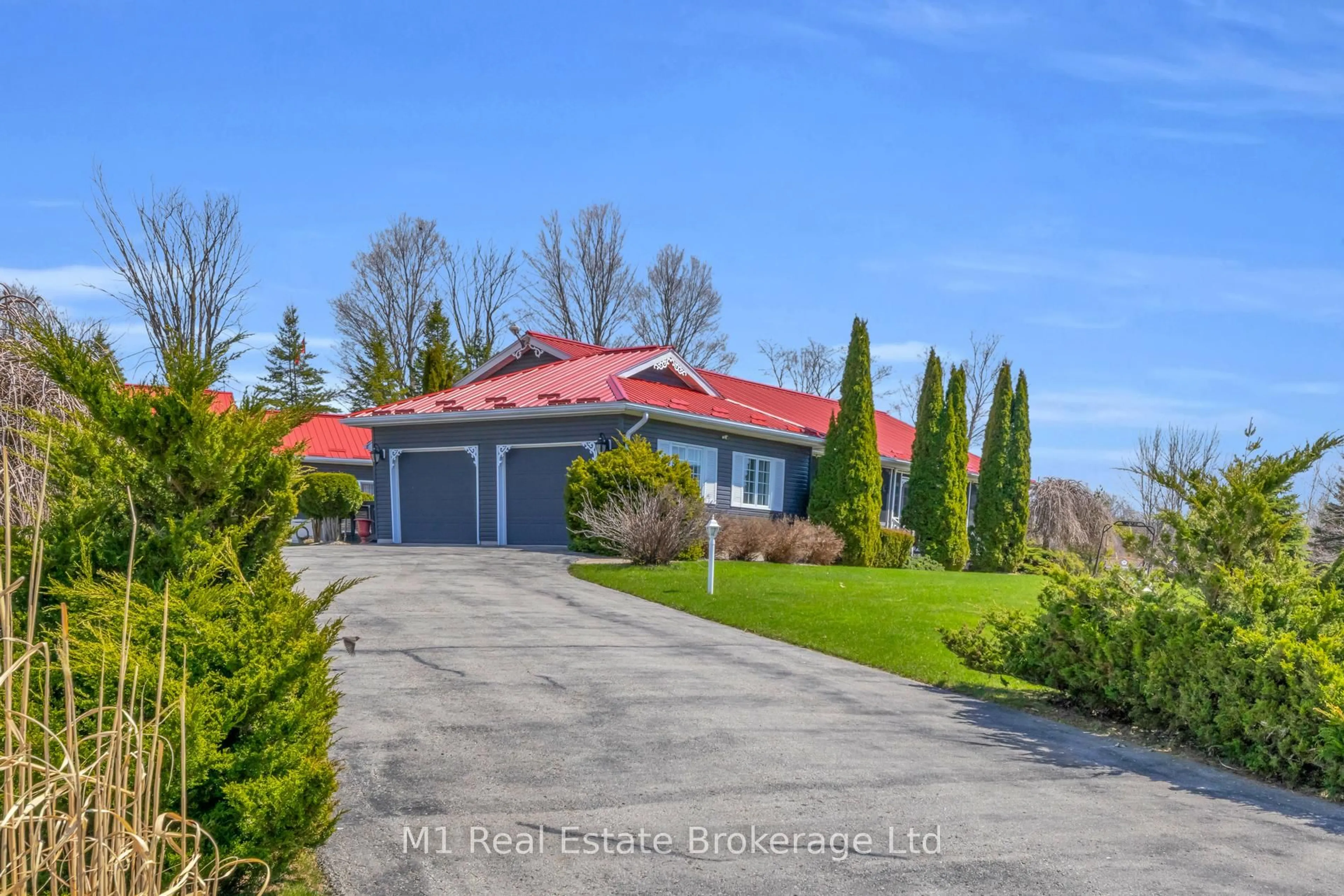 A pic from outside/outdoor area/front of a property/back of a property/a pic from drone, street for 2 Joanne Cres, Minto Ontario N0G 2L0