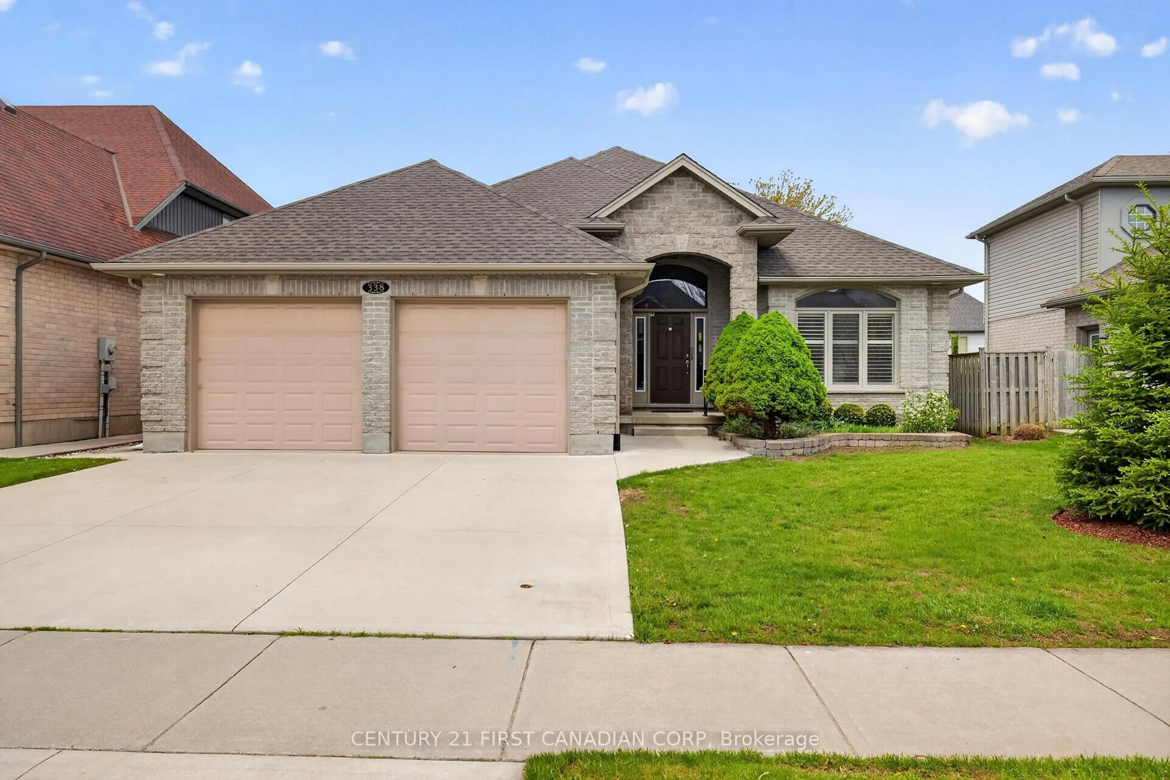 Home with brick exterior material, street for 338 Plane Tree Dr, London North Ontario N6G 5J2