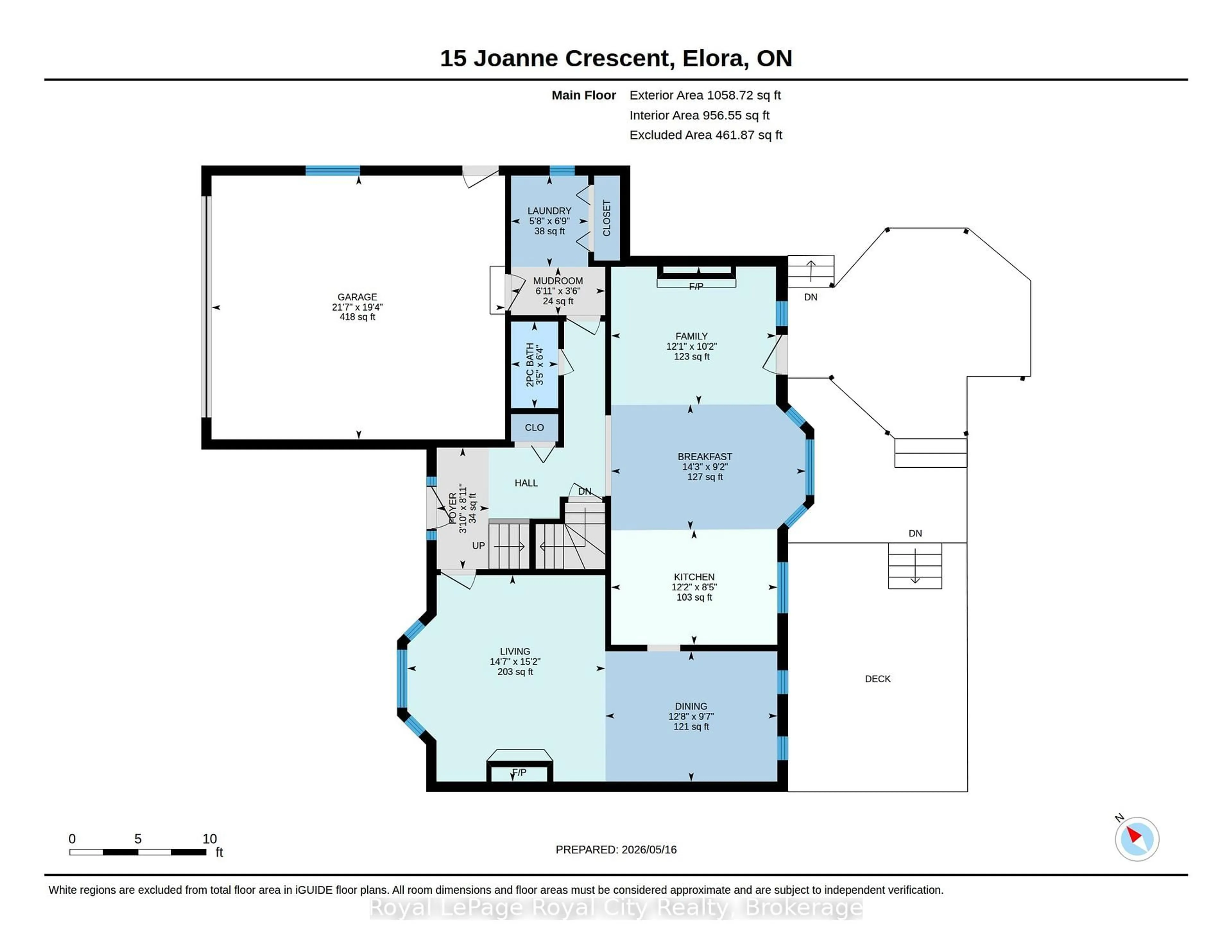Floor plan for 15 Joann Cres, Centre Wellington Ontario N0B 1S0
