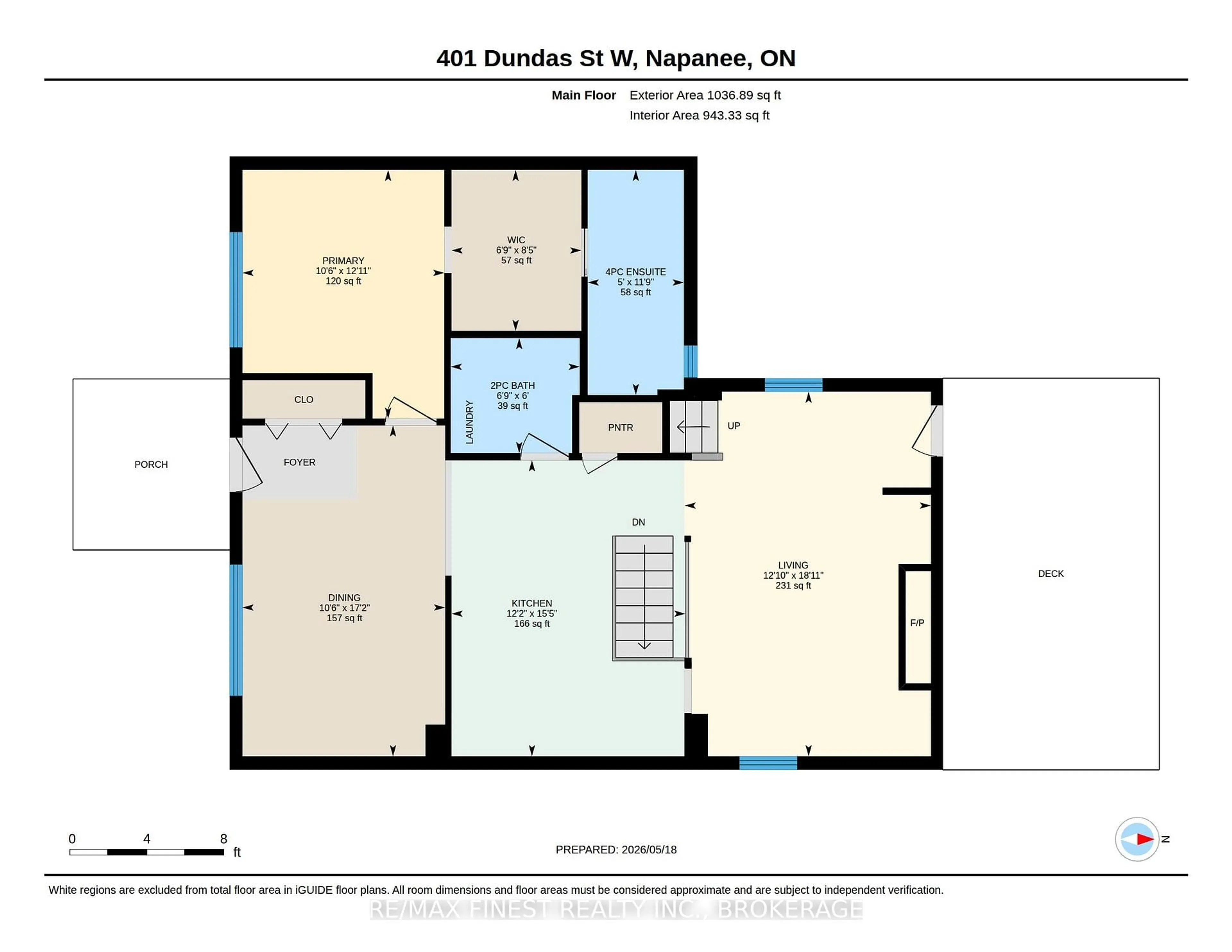 Floor plan for 401 Dundas St, Greater Napanee Ontario K7R 2B8