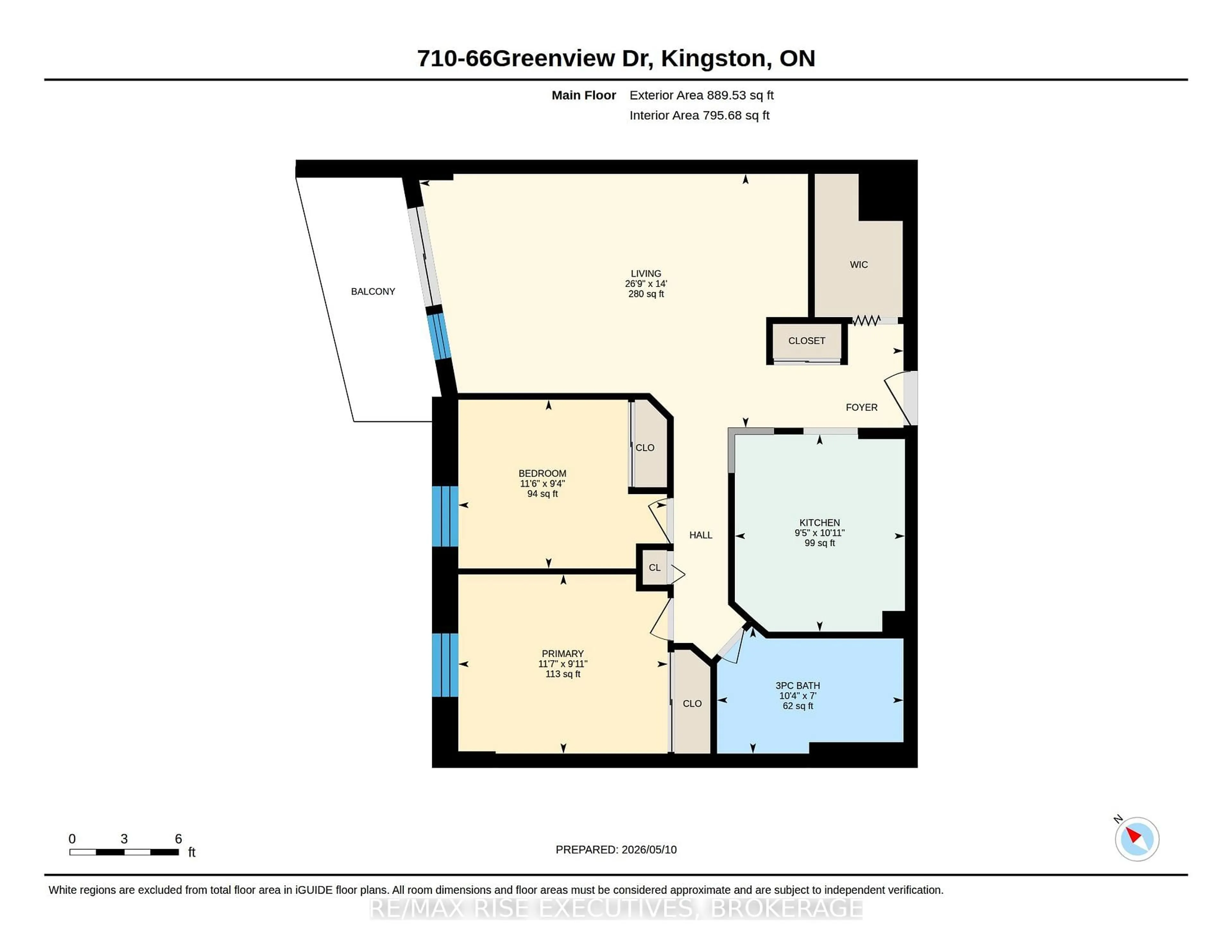 Floor plan for 66 Greenview Dr #710, Kingston Ontario K7M 7C5