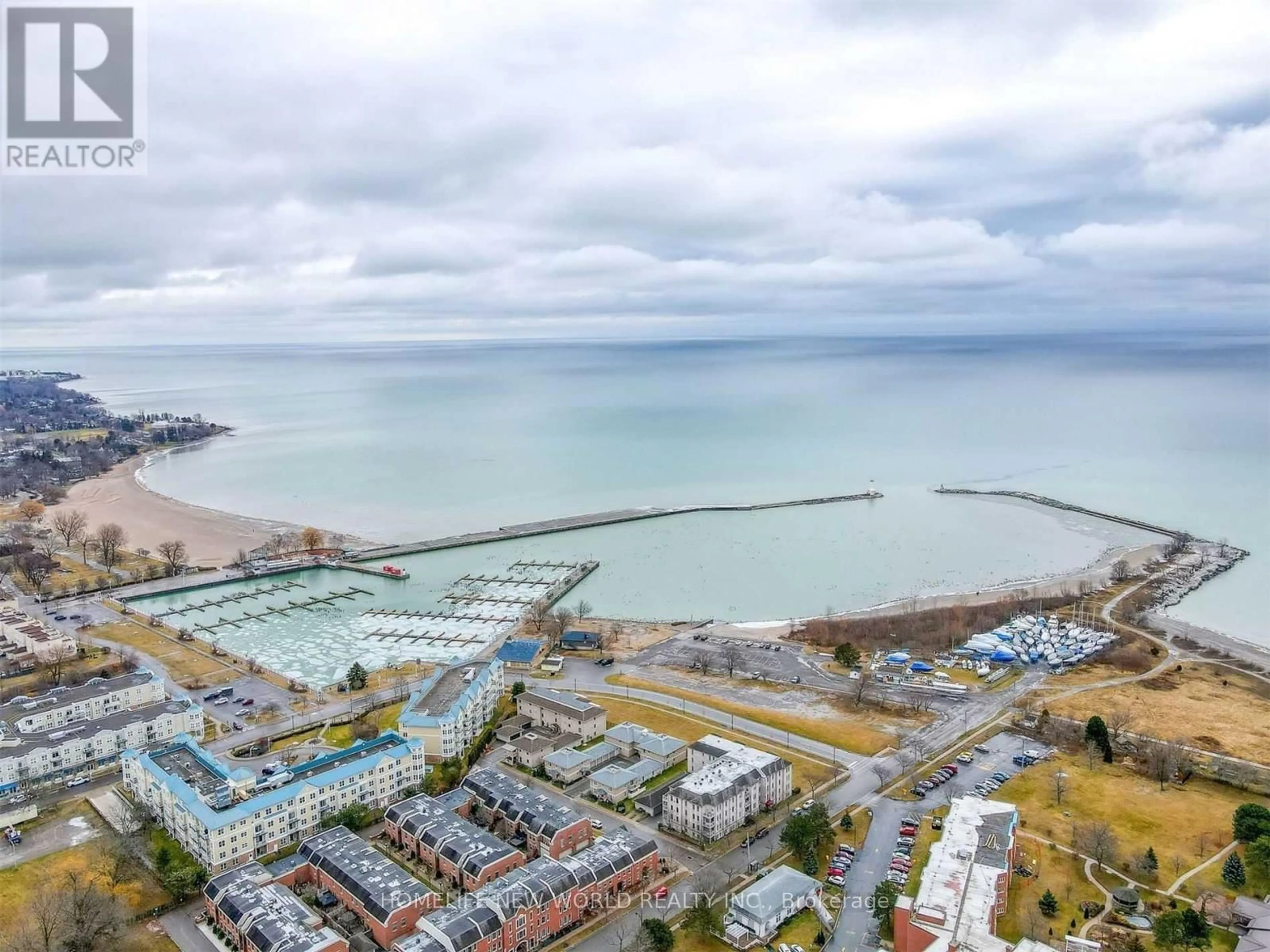 A pic from outside/outdoor area/front of a property/back of a property/a pic from drone, water/lake/river/ocean view for 101 Marisa Lane #8, Cobourg Ontario K9A 5N6