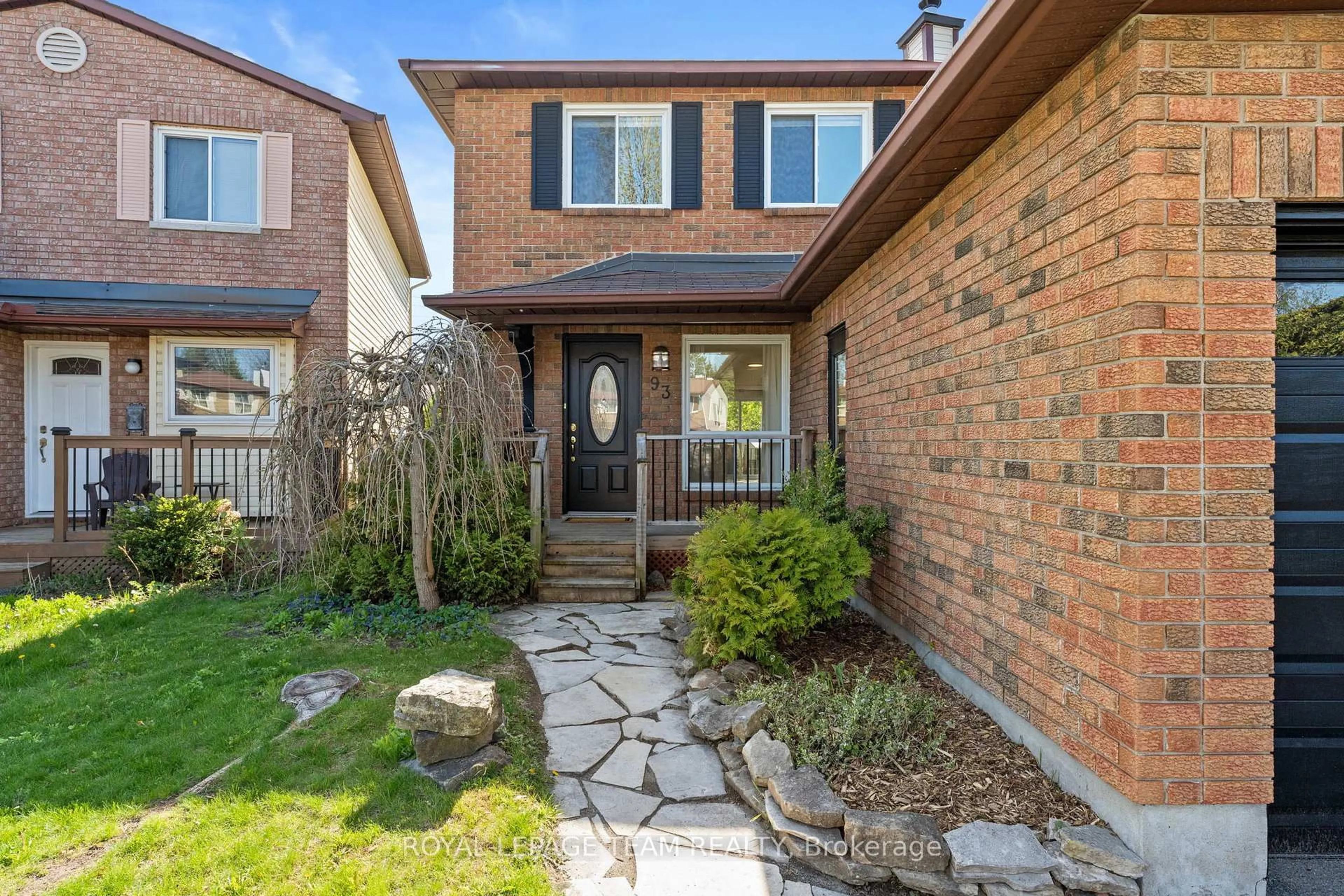 Home with brick exterior material, street for 93 Hewitt Way, Kanata Ontario K2L 3R3