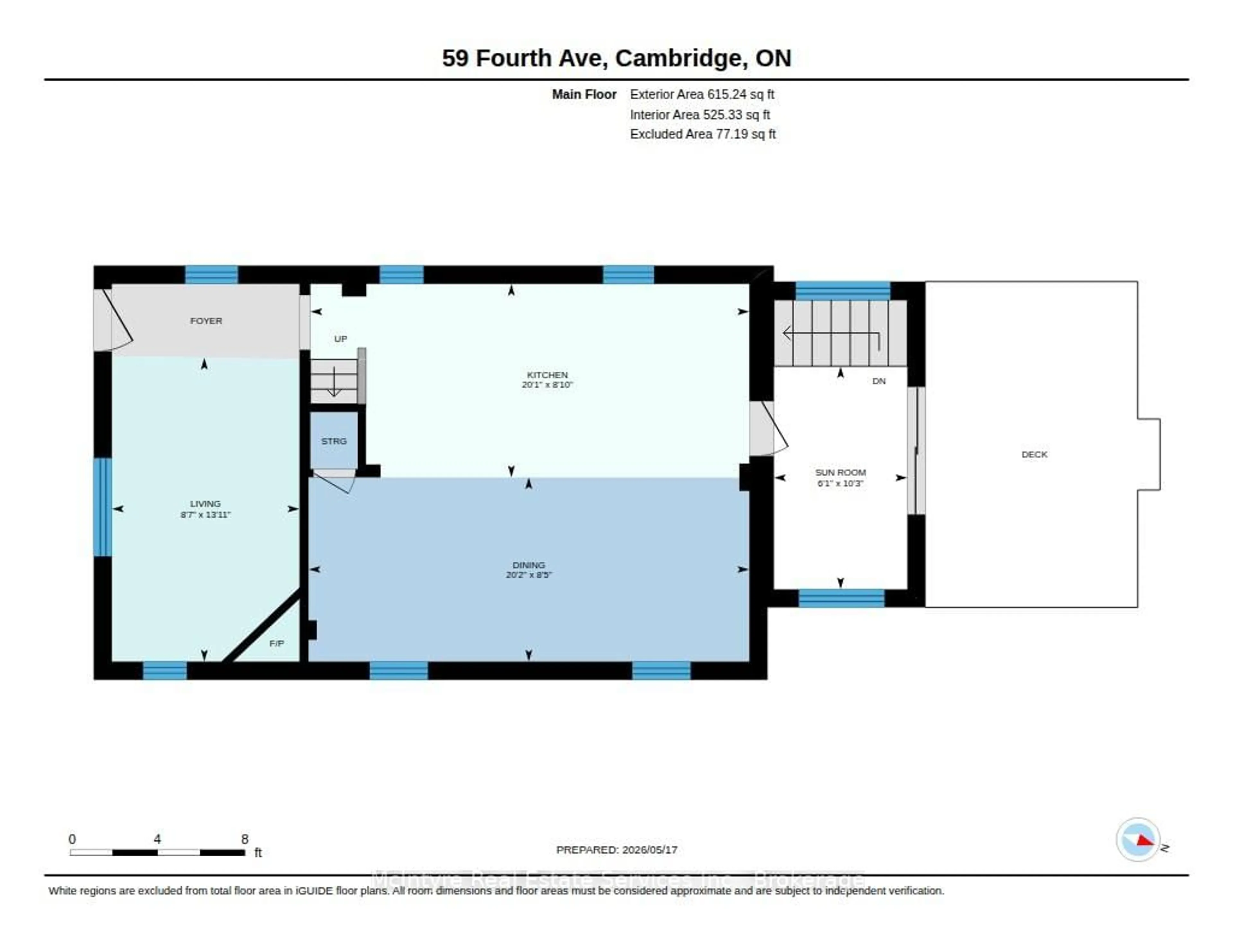 Floor plan for 59 4th Ave, Cambridge Ontario N1S 2E2