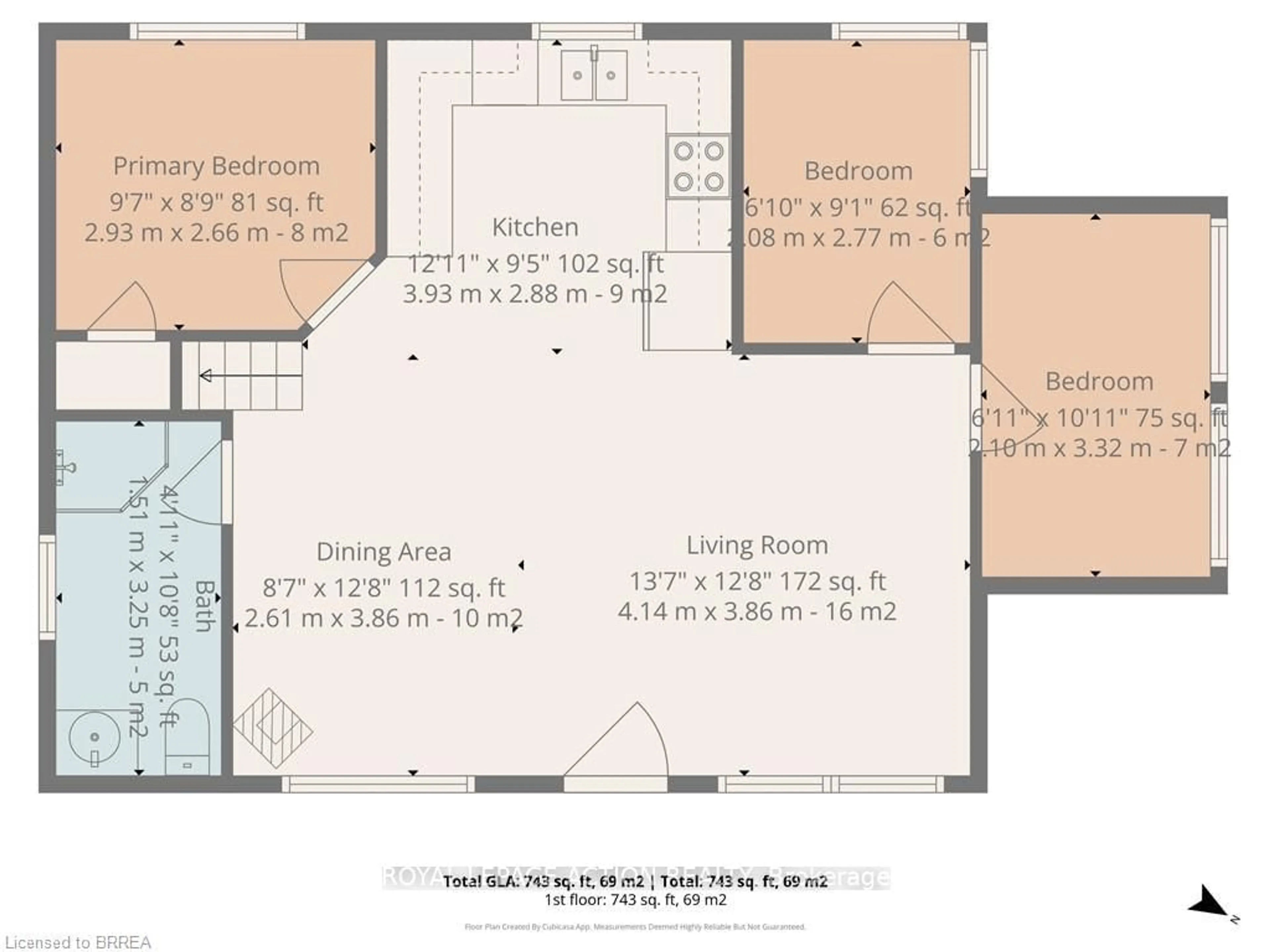 Floor plan for 4 Tyler St, Norfolk Ontario N0E 1T0