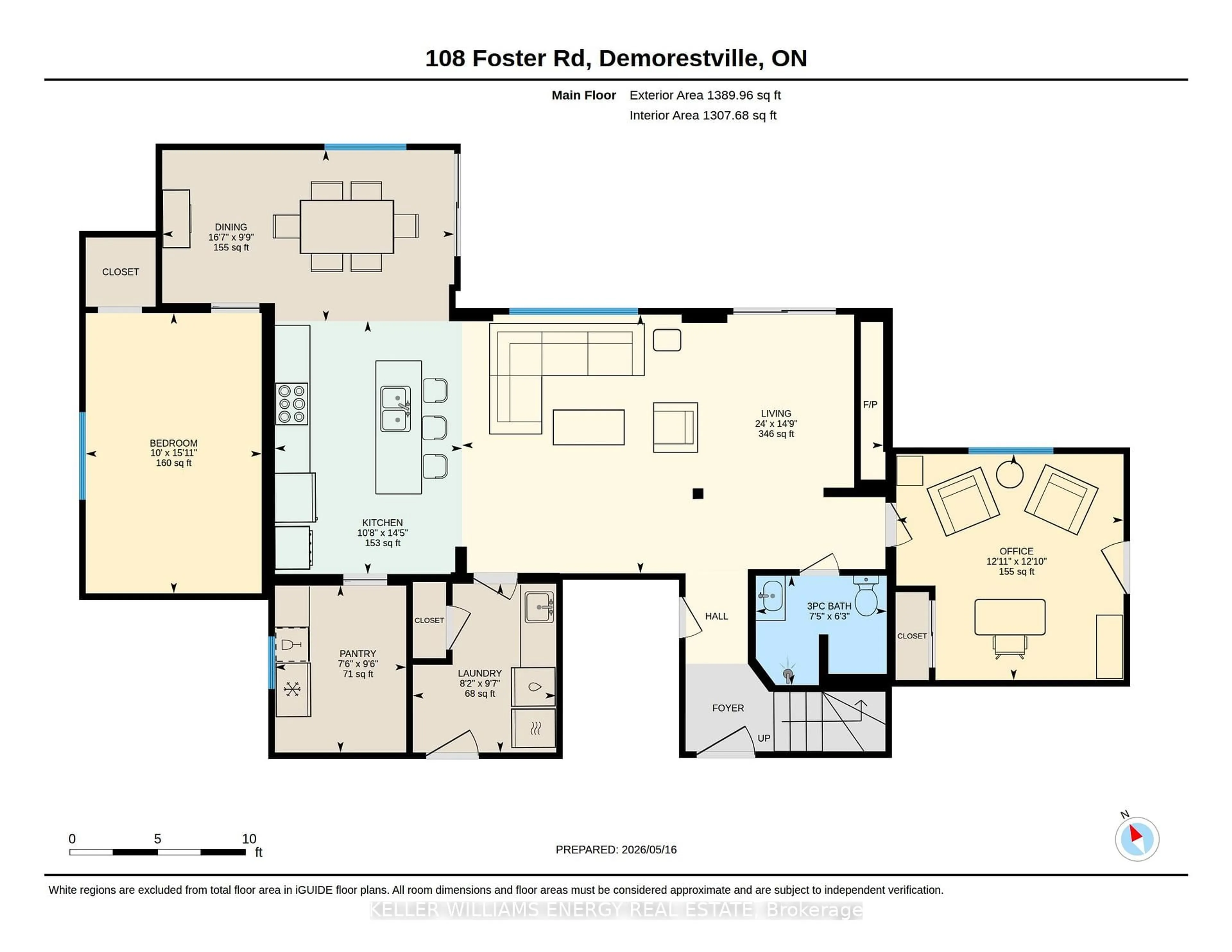 Floor plan for 108 Foster Rd, Prince Edward County Ontario K0K 1W0