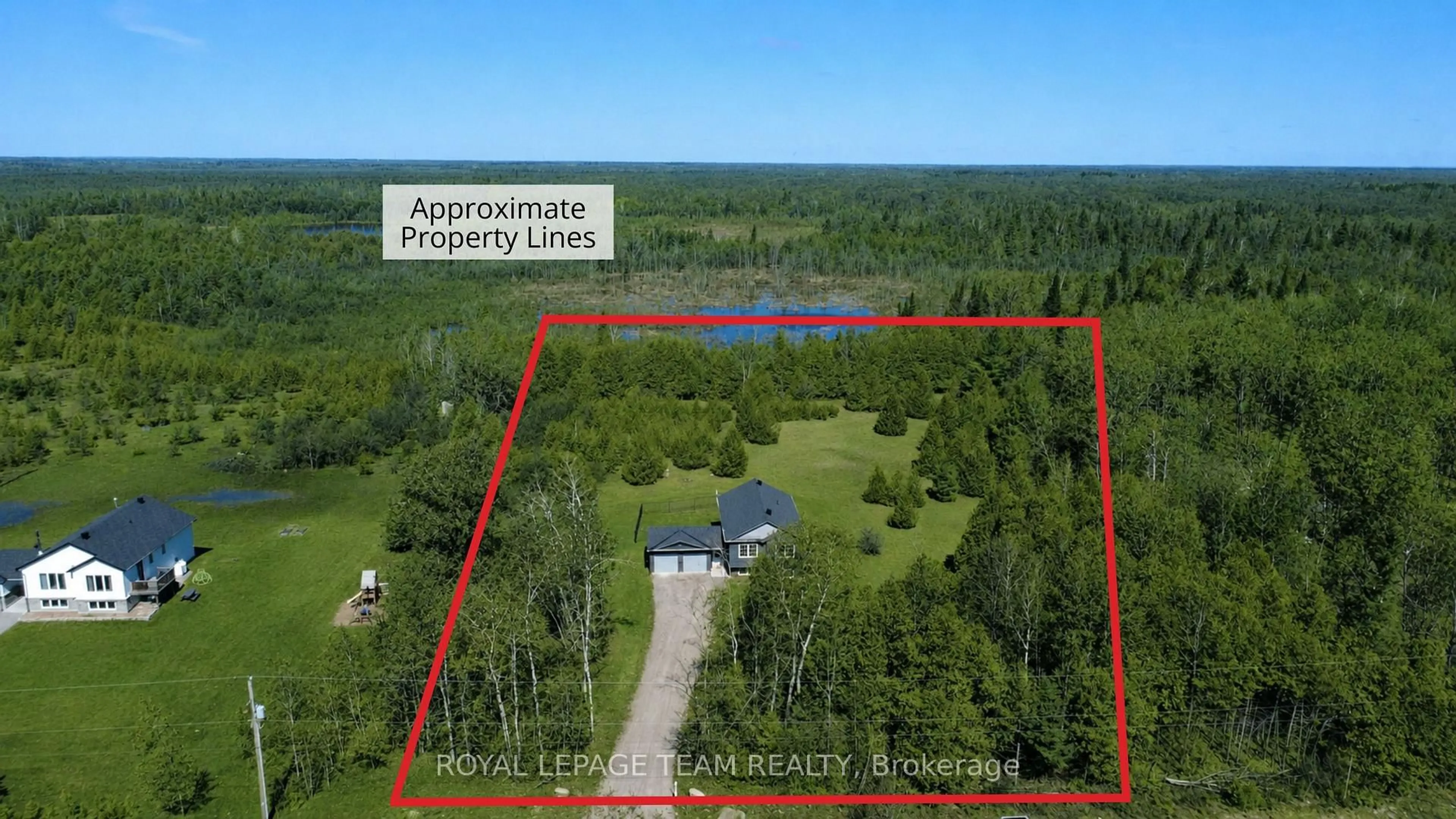 A pic from outside/outdoor area/front of a property/back of a property/a pic from drone, water/lake/river/ocean view for 1668 Nolans Rd, Smiths Falls Ontario K7A 4S6