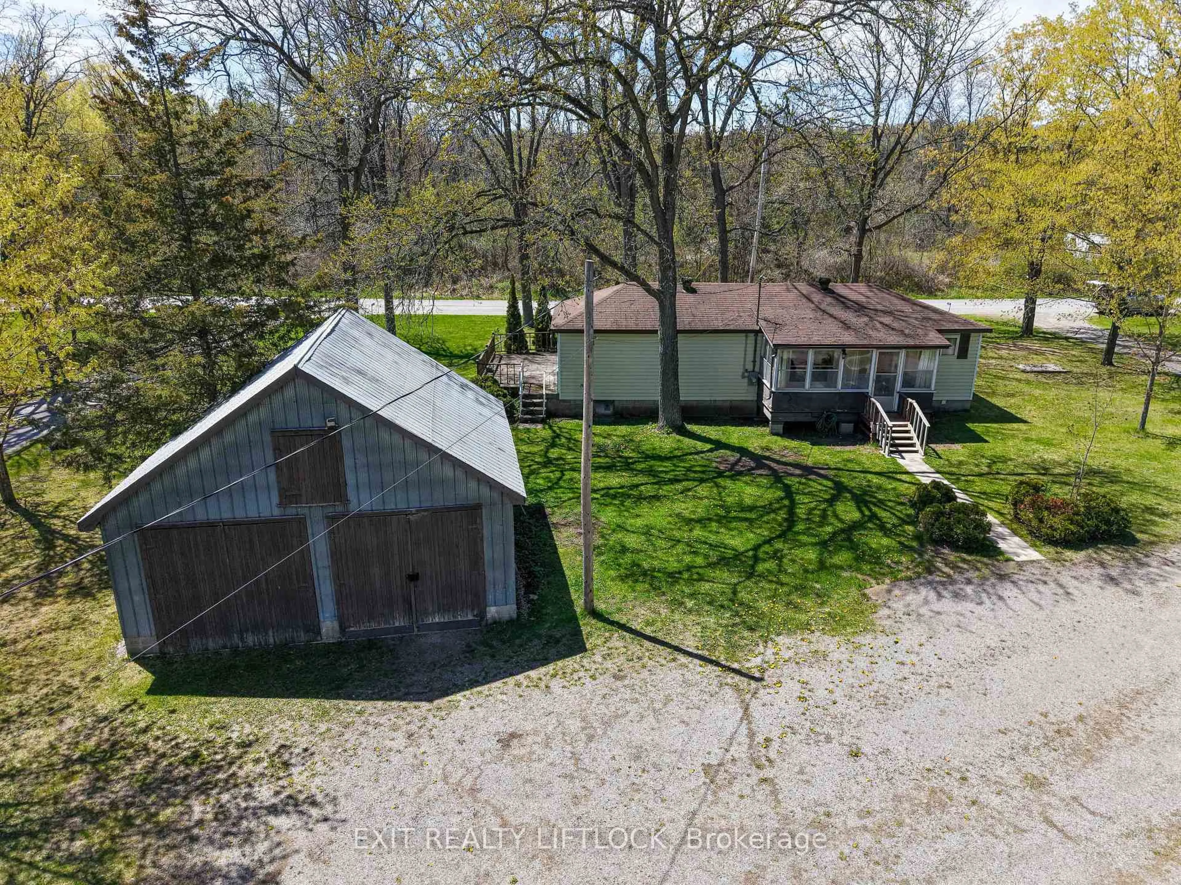 A pic from outside/outdoor area/front of a property/back of a property/a pic from drone, street for 435 Percy Boom Rd, Trent Hills Ontario K0L 1L0