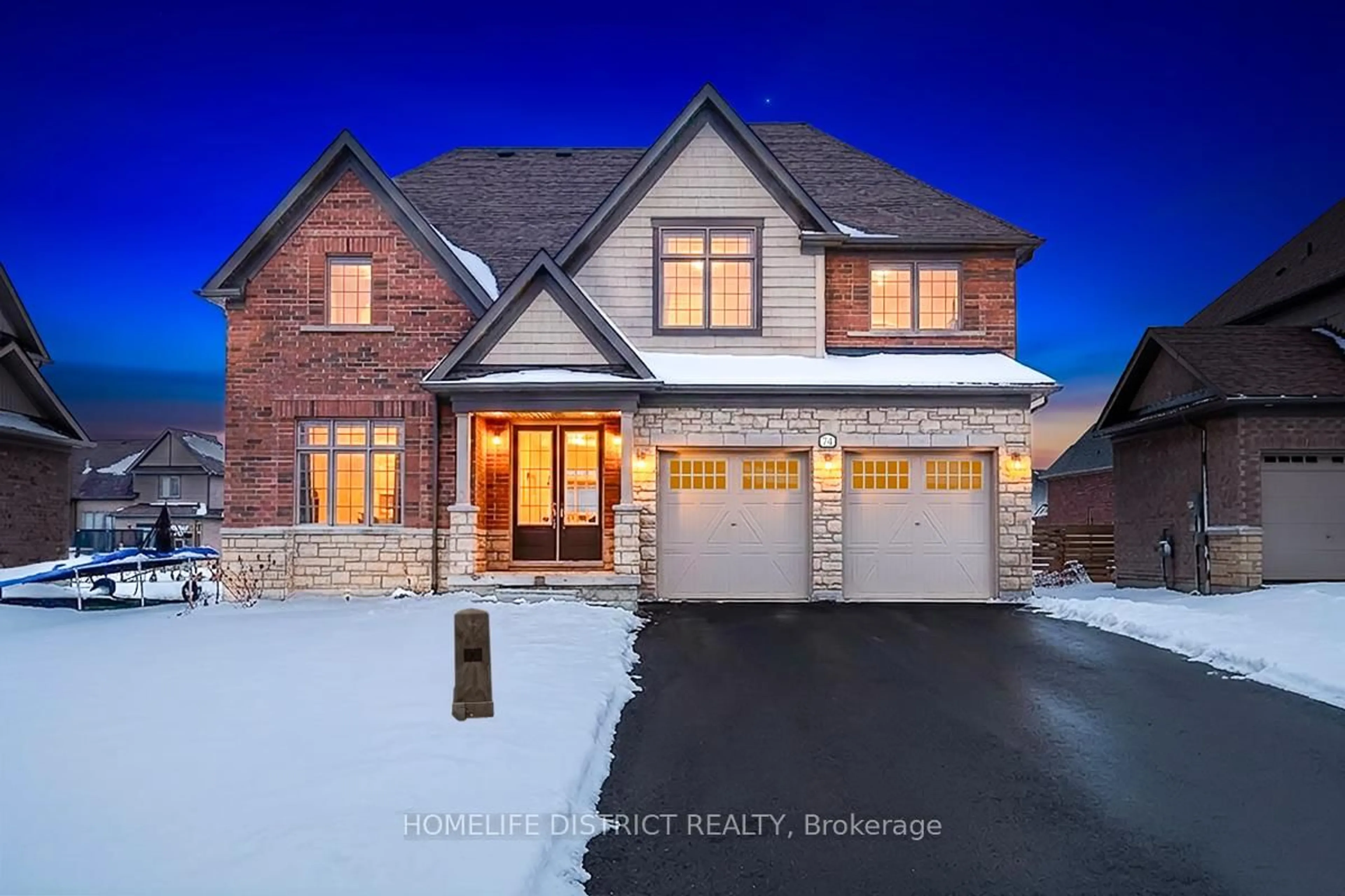 Home with brick exterior material, street for 74 Summer Breeze Dr, Prince Edward County Ontario L3Z 3A5