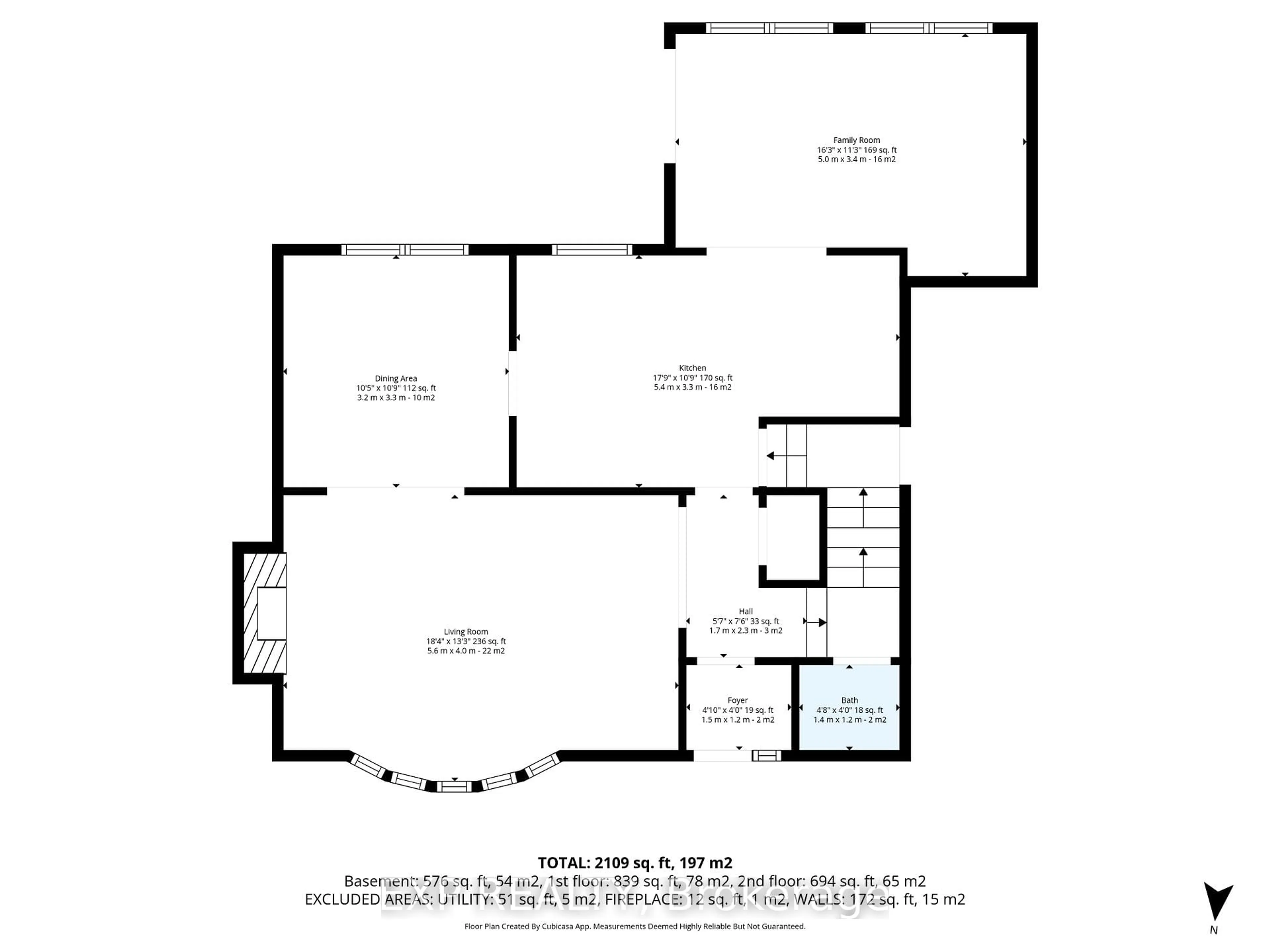 Floor plan for 1836 Lorraine Ave, Ottawa Ontario K1H 6Z8