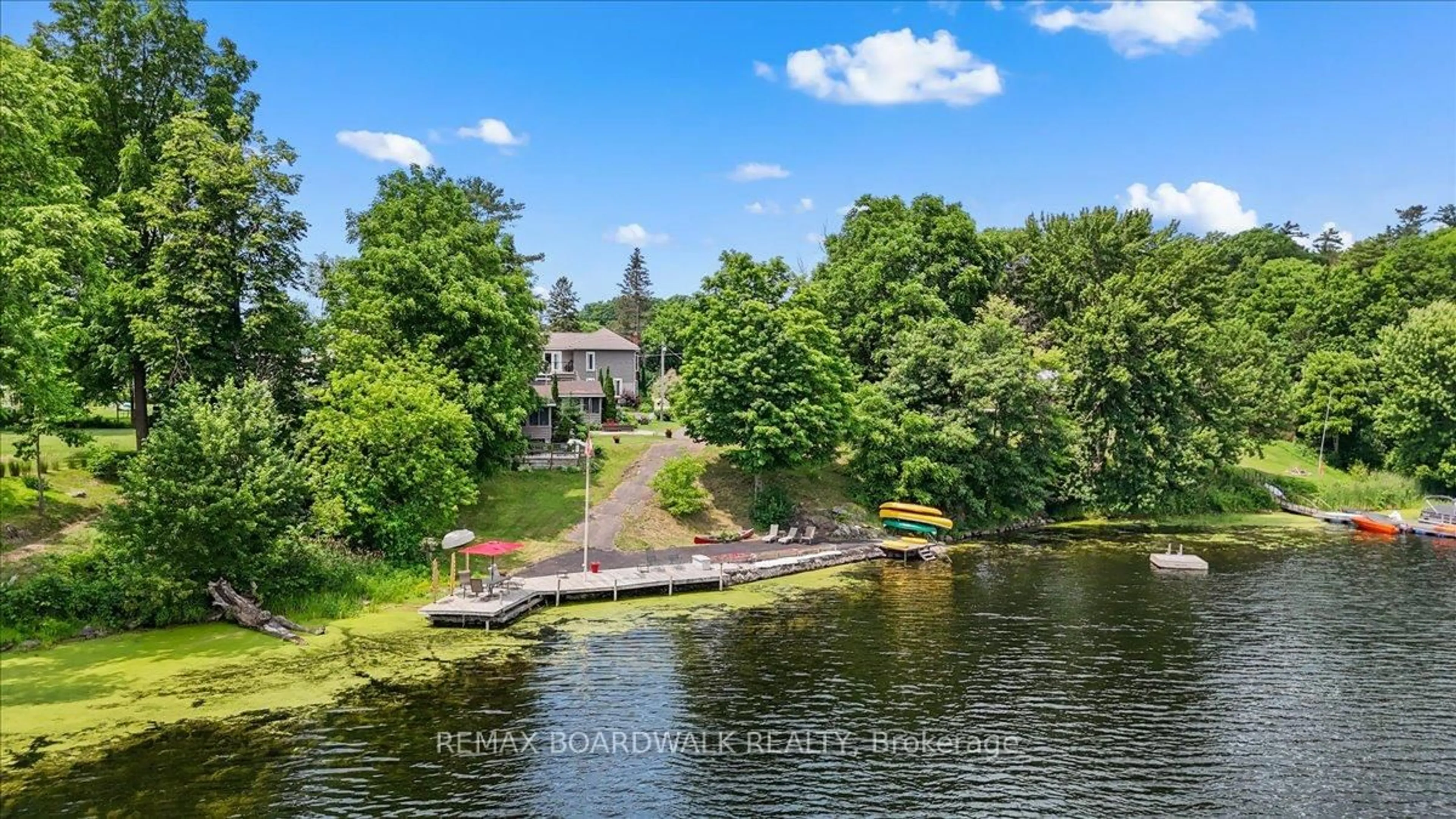 A pic from outside/outdoor area/front of a property/back of a property/a pic from drone, water/lake/river/ocean view for 119 Oakel St, Leeds and the Thousand Islands Ontario K0E 0A6