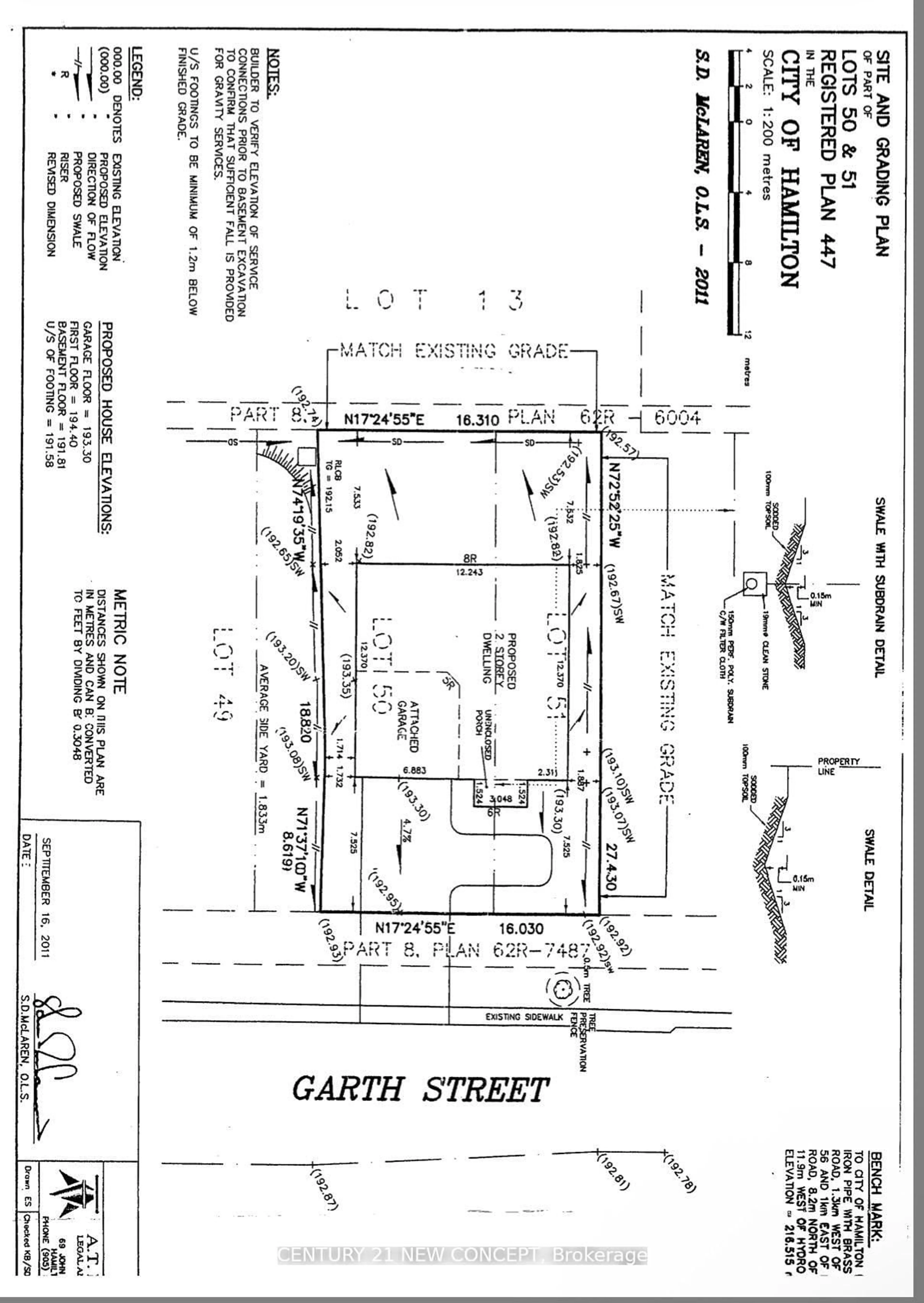 Floor plan for 678 Garth St, Hamilton Ontario L9C 4K2