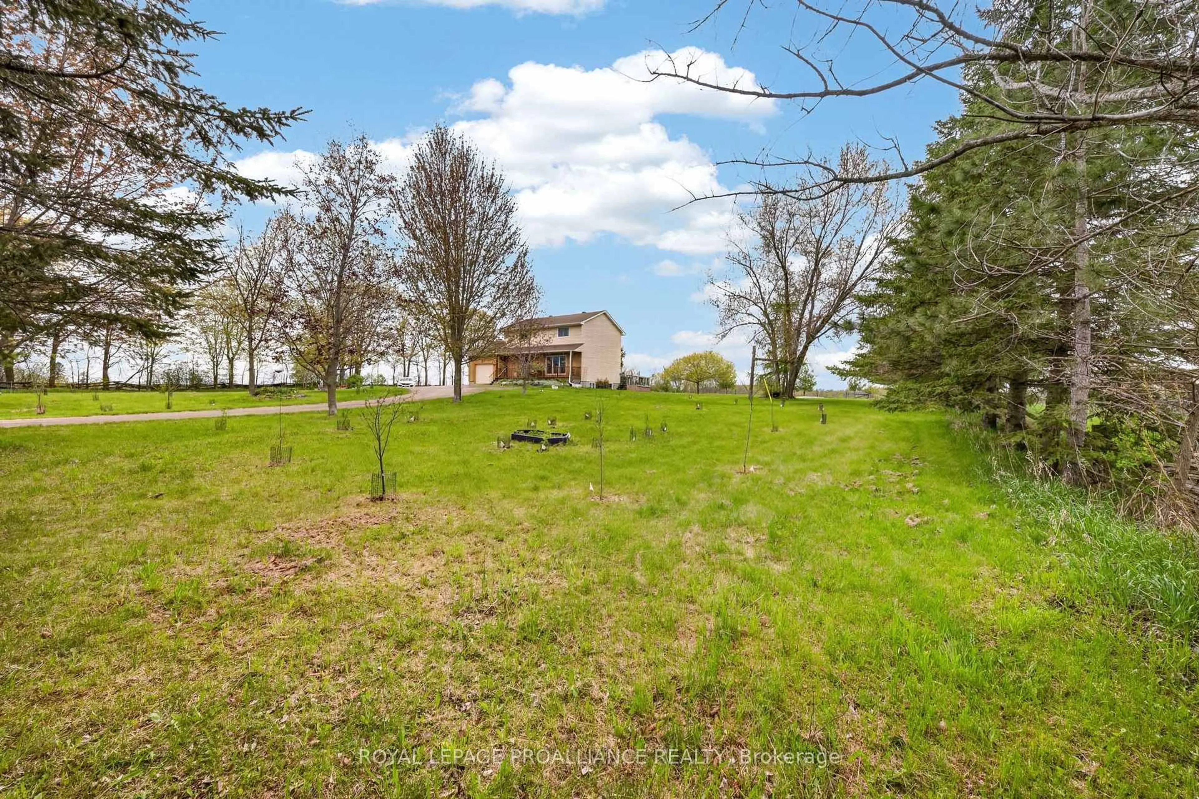 A pic from outside/outdoor area/front of a property/back of a property/a pic from drone, water/lake/river/ocean view for 235 East Hungerford Rd, Tweed Ontario K0K 3J0
