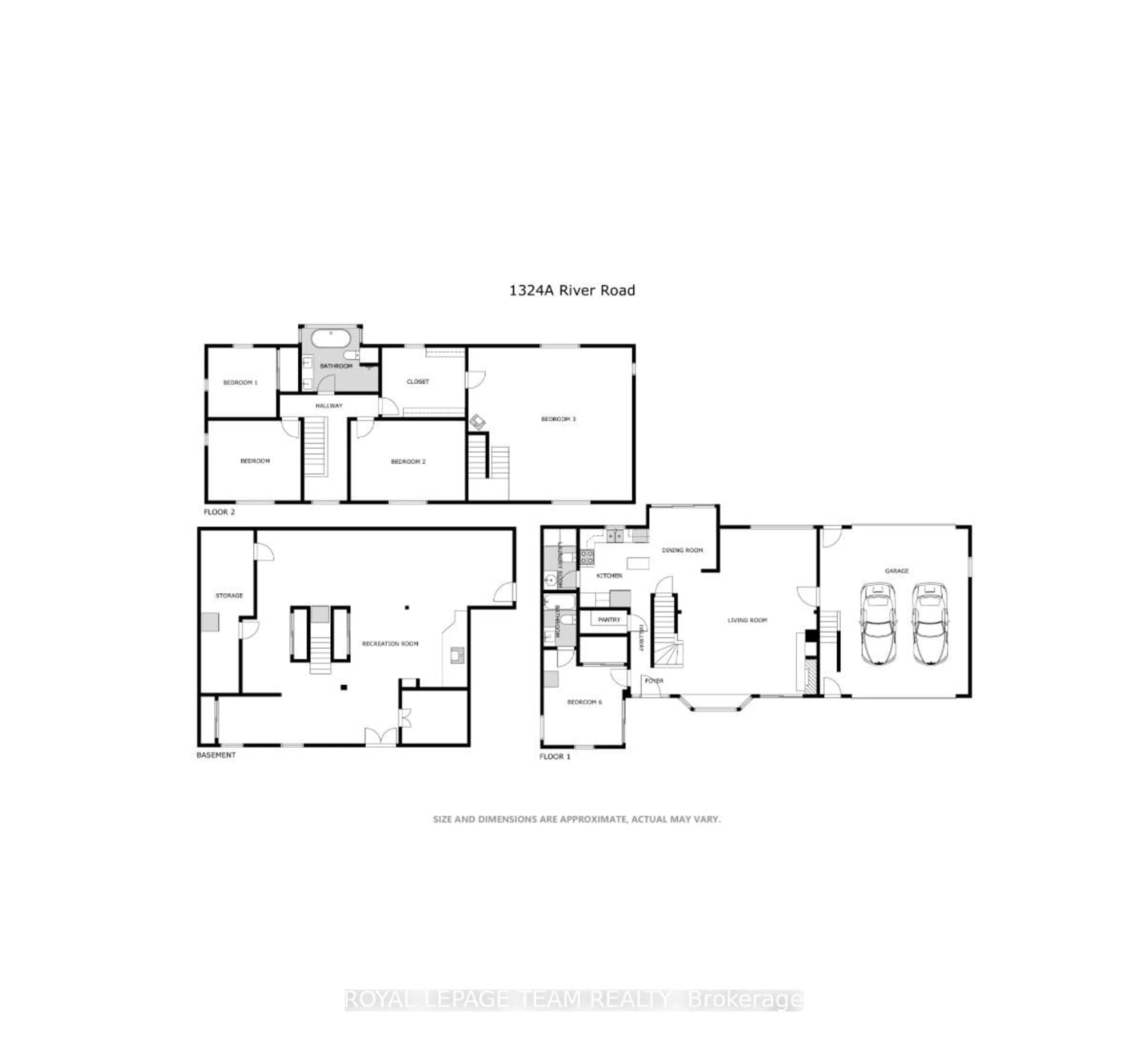 Floor plan for 1324A River Rd, Barry's Bay Ontario K0J 1B0