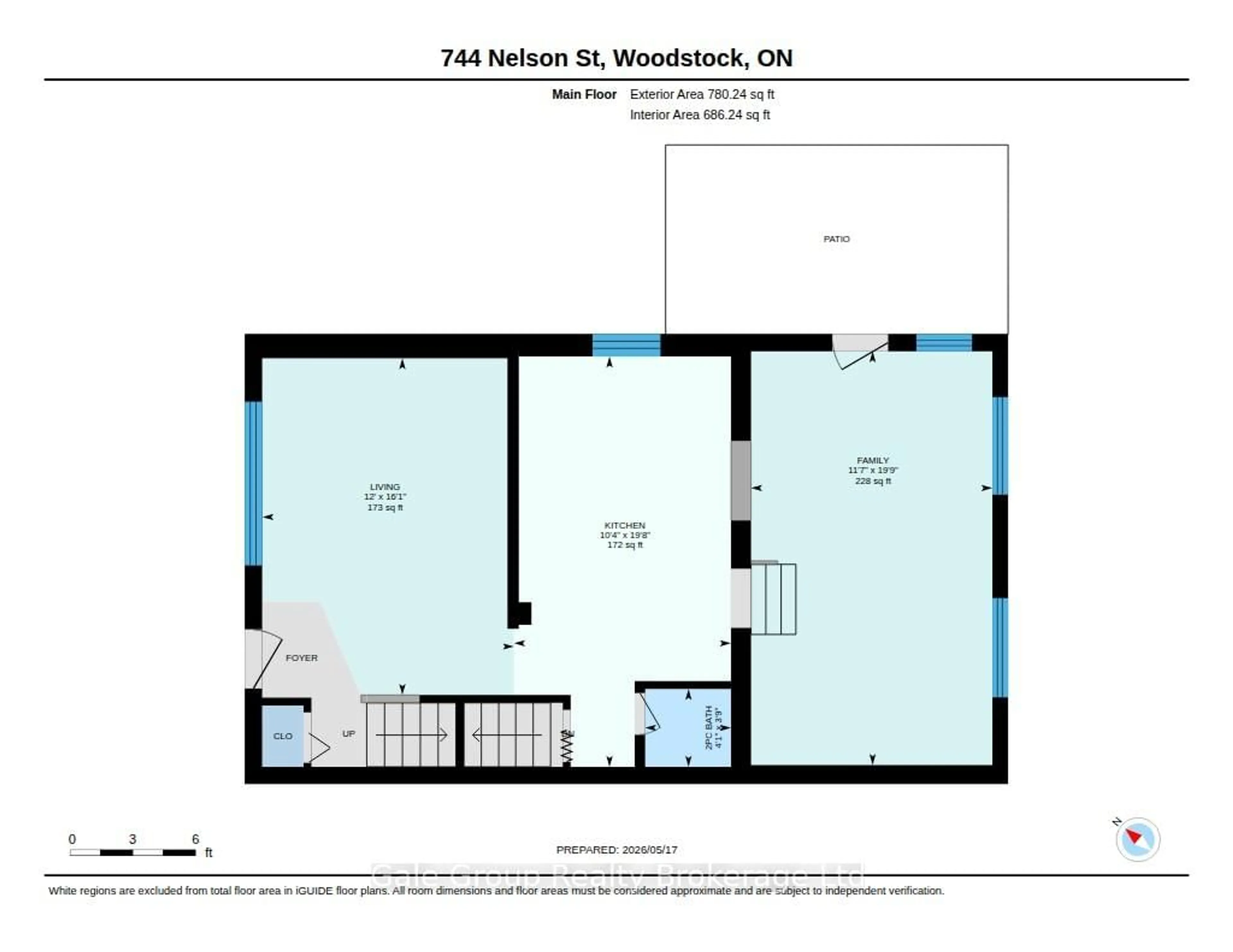 Floor plan for 744 Nelson St, Woodstock Ontario N4S 4J1