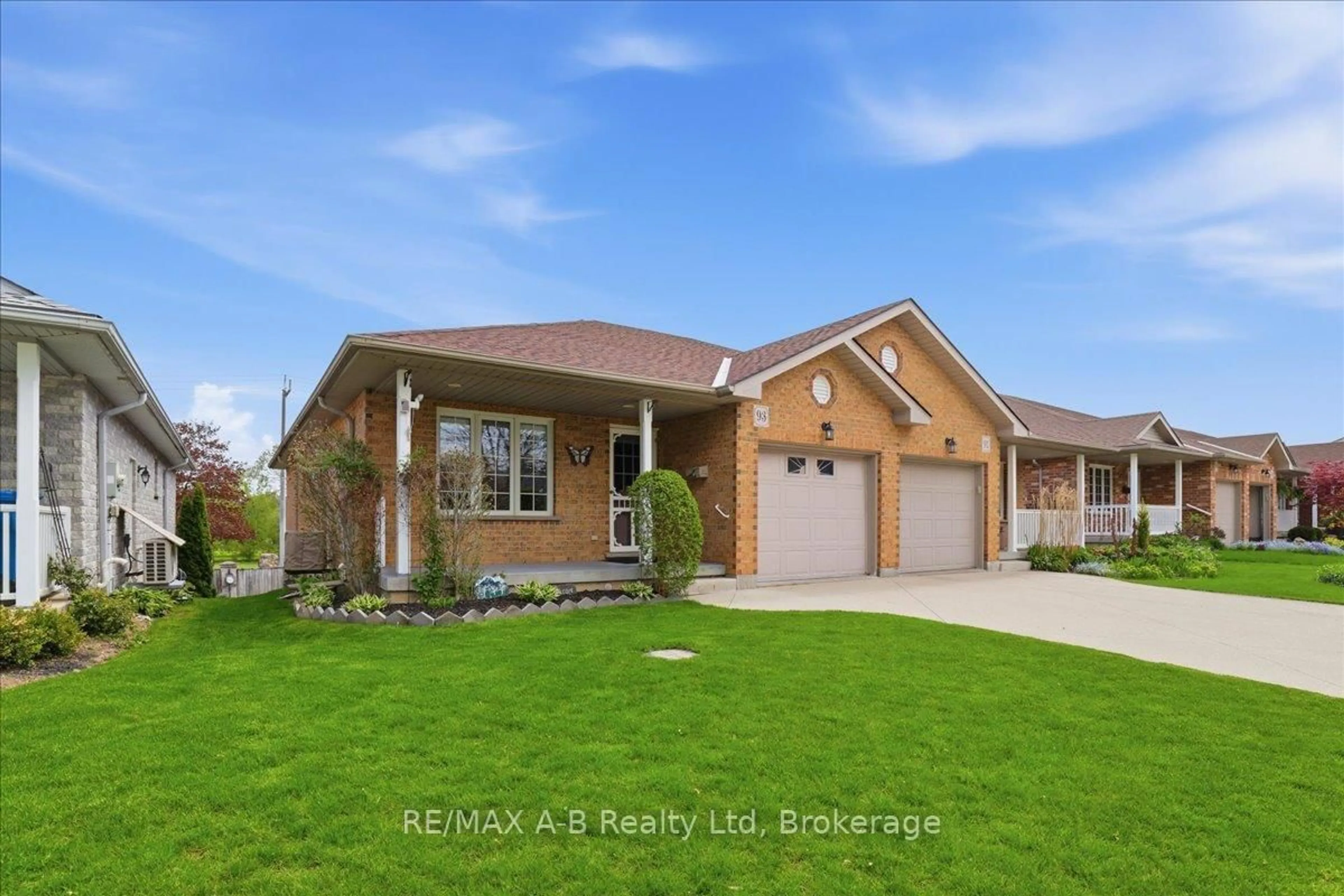Home with brick exterior material, street for 93 Abraham Dr, Stratford Ontario N5A 8B1