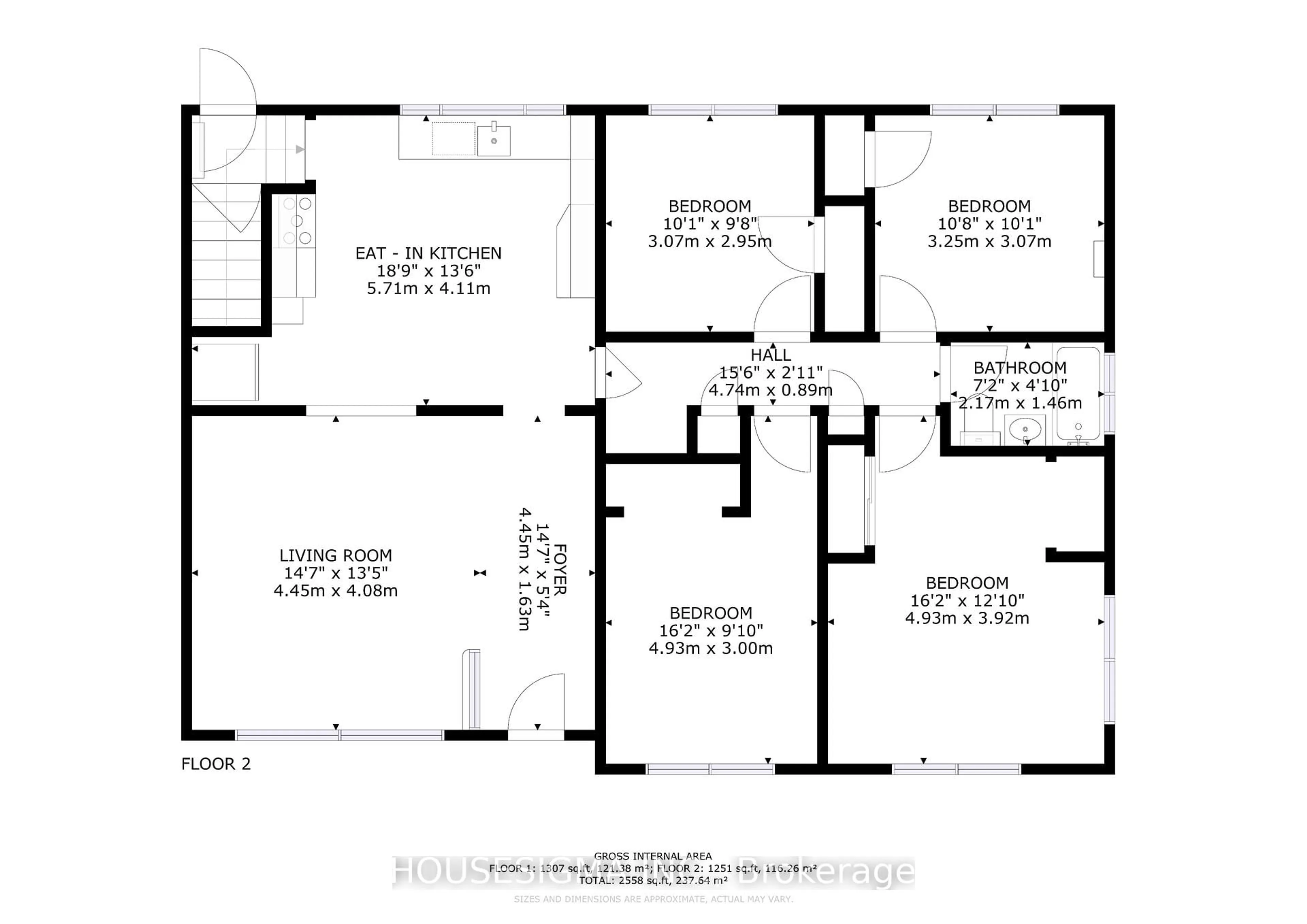 Floor plan for 2418-2420 Rutledge Rd, Sydenham Ontario K0H 2T0