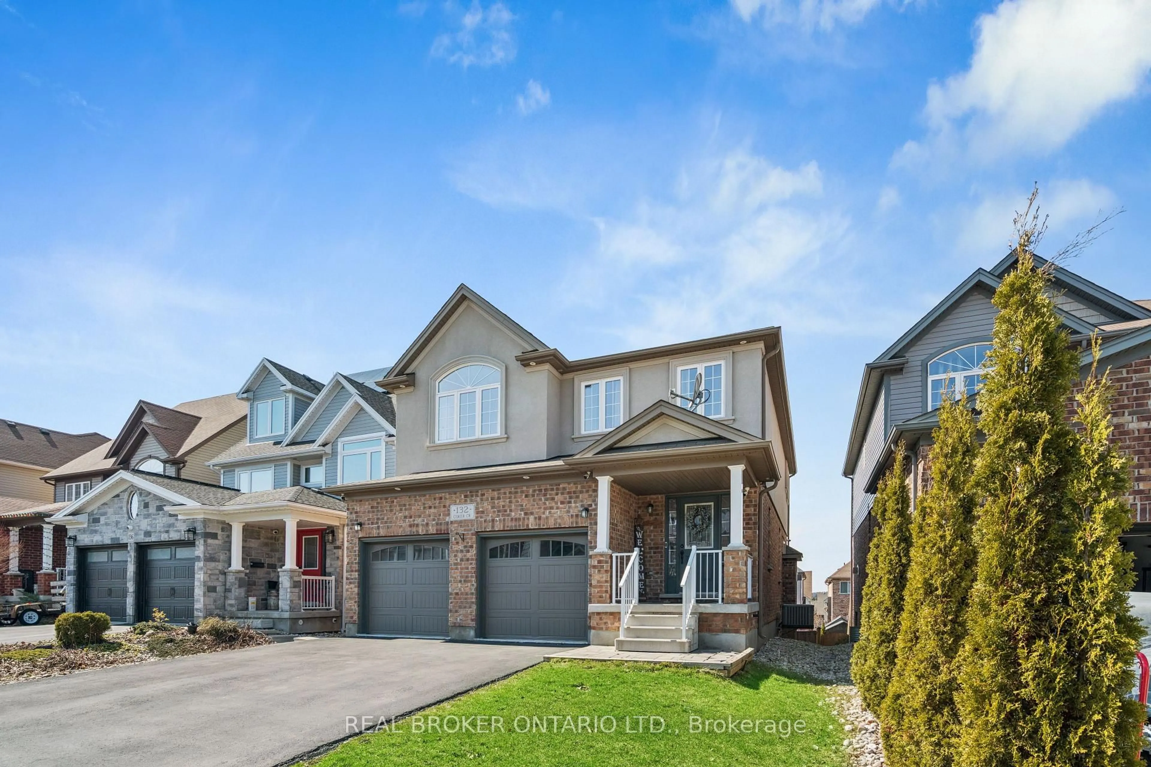 Home with brick exterior material, street for 132 Coker Cres, Guelph/Eramosa Ontario N0B 2K0