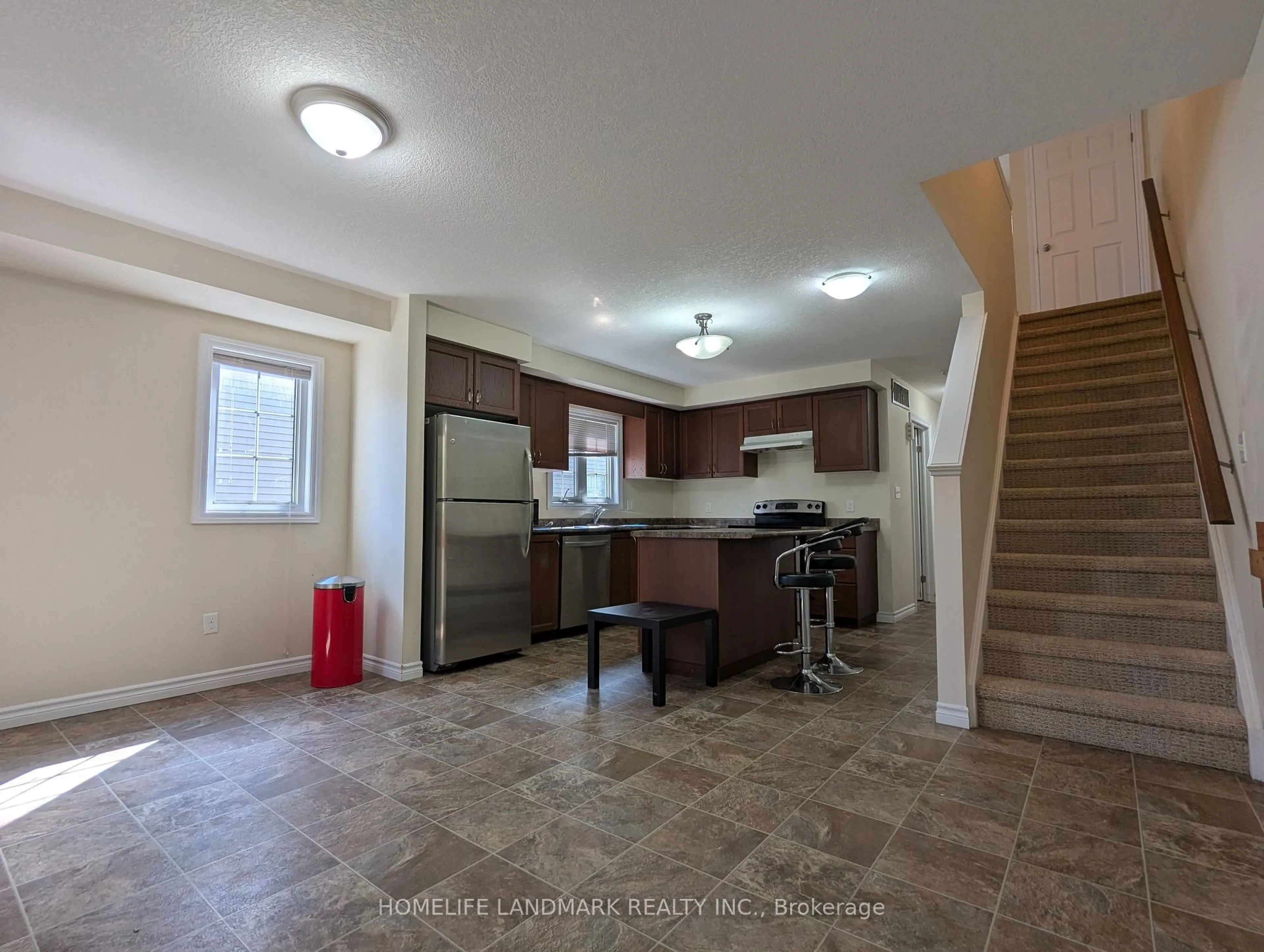 Open concept kitchen, ceramic/tile floor for 931 Glasgow St #27B, Kitchener Ontario N2N 0B6
