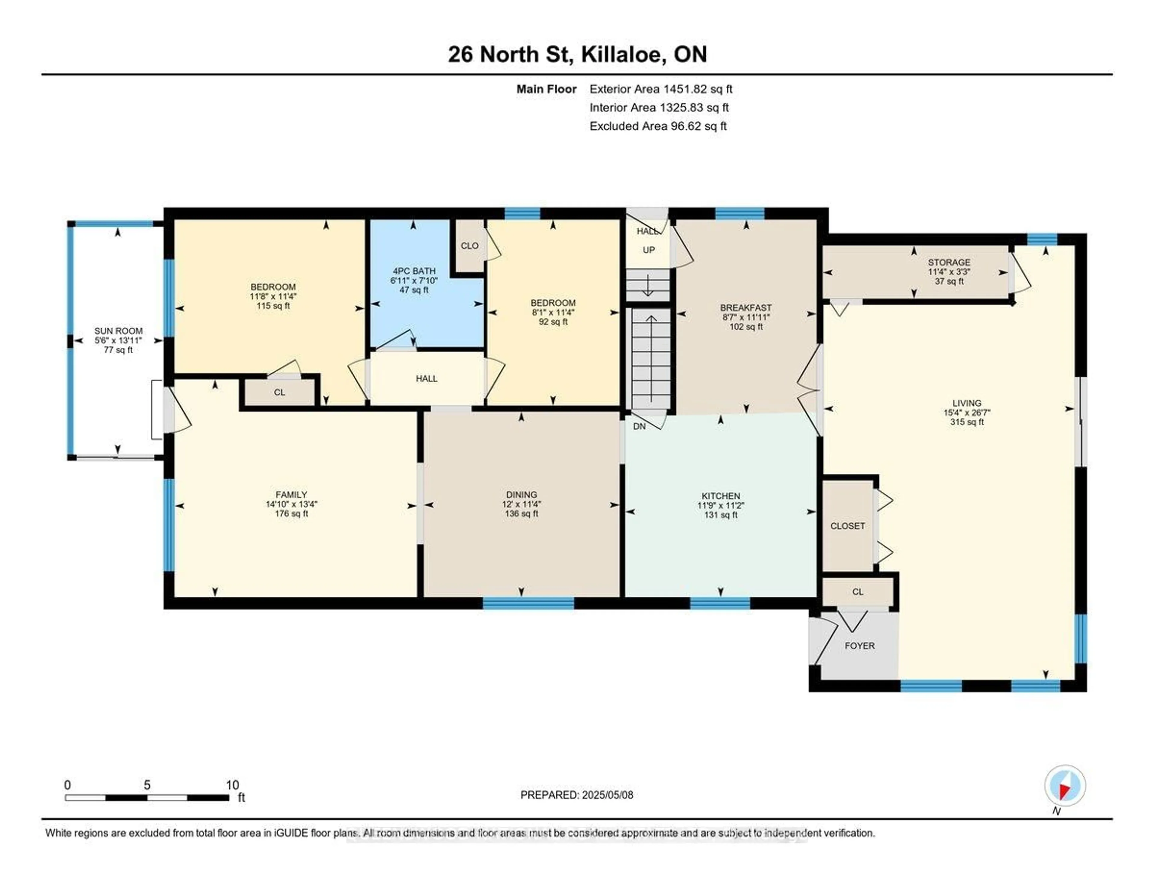 Floor plan for 26 North St, Killaloe Ontario K0J 2A0