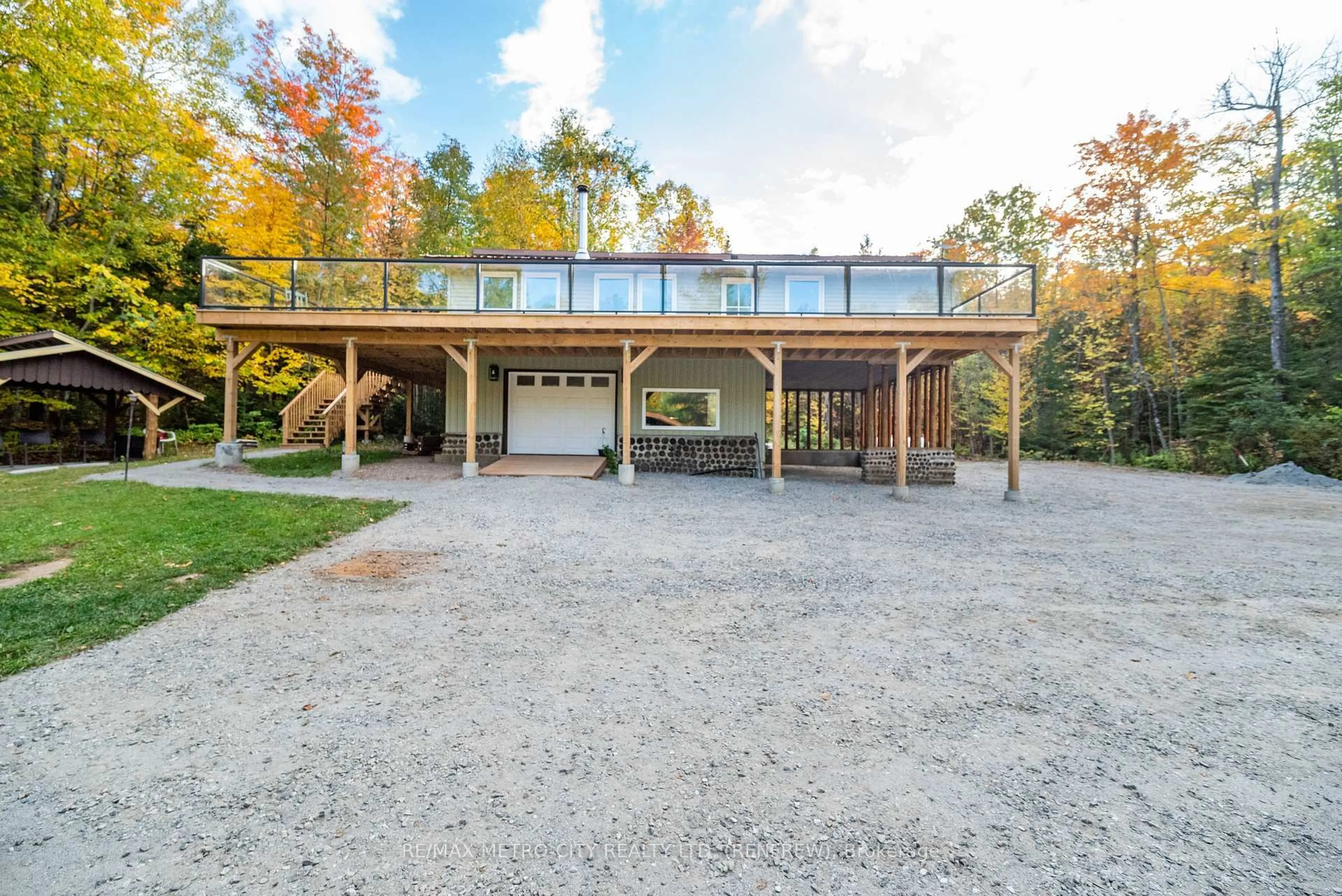 Patio, water/lake/river/ocean view for 28034 HIGHWAY 41, Dacre Ontario K0J 1N0