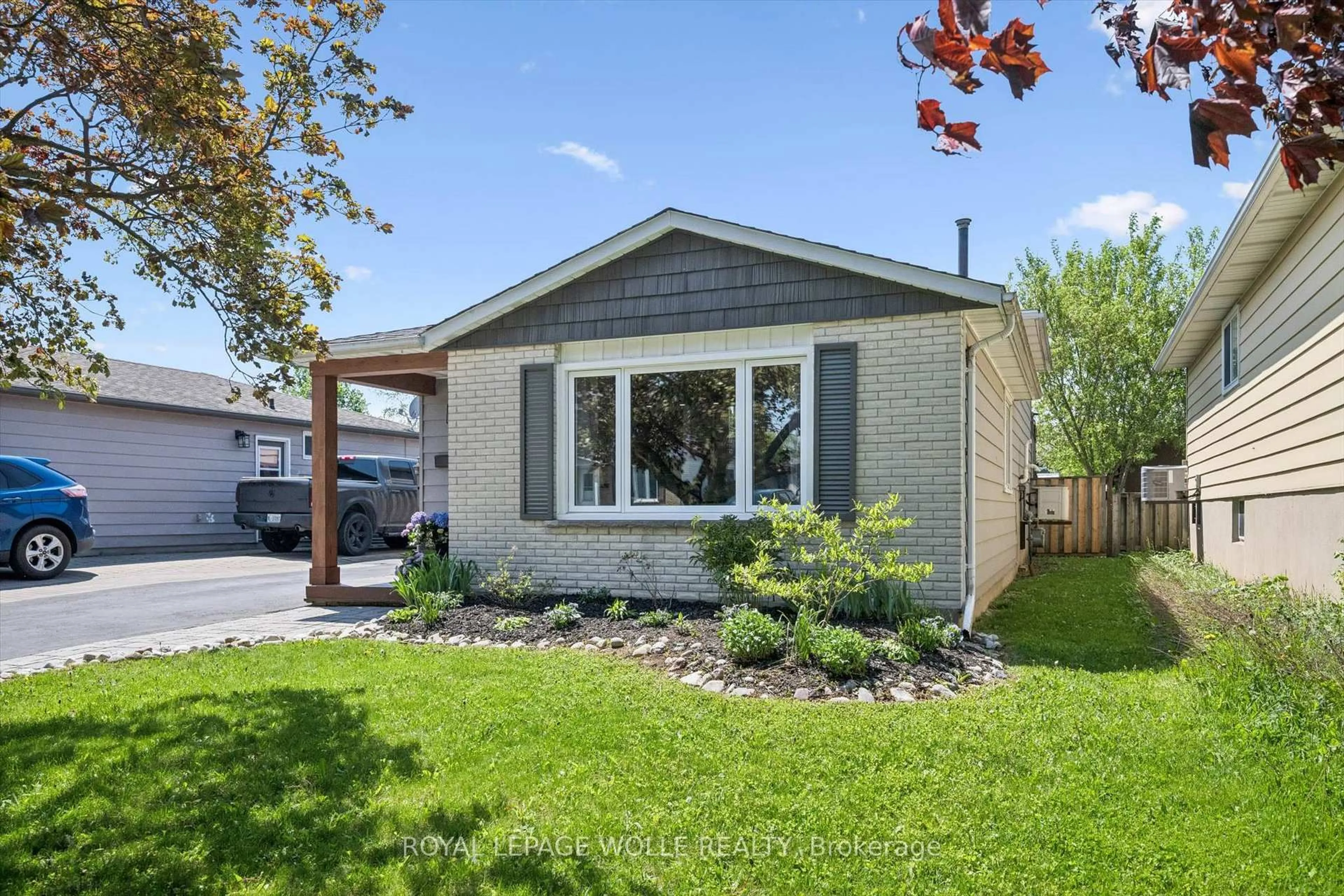 Home with brick exterior material, street for 34 Aspen Cres, Woolwich Ontario N3B 1J8