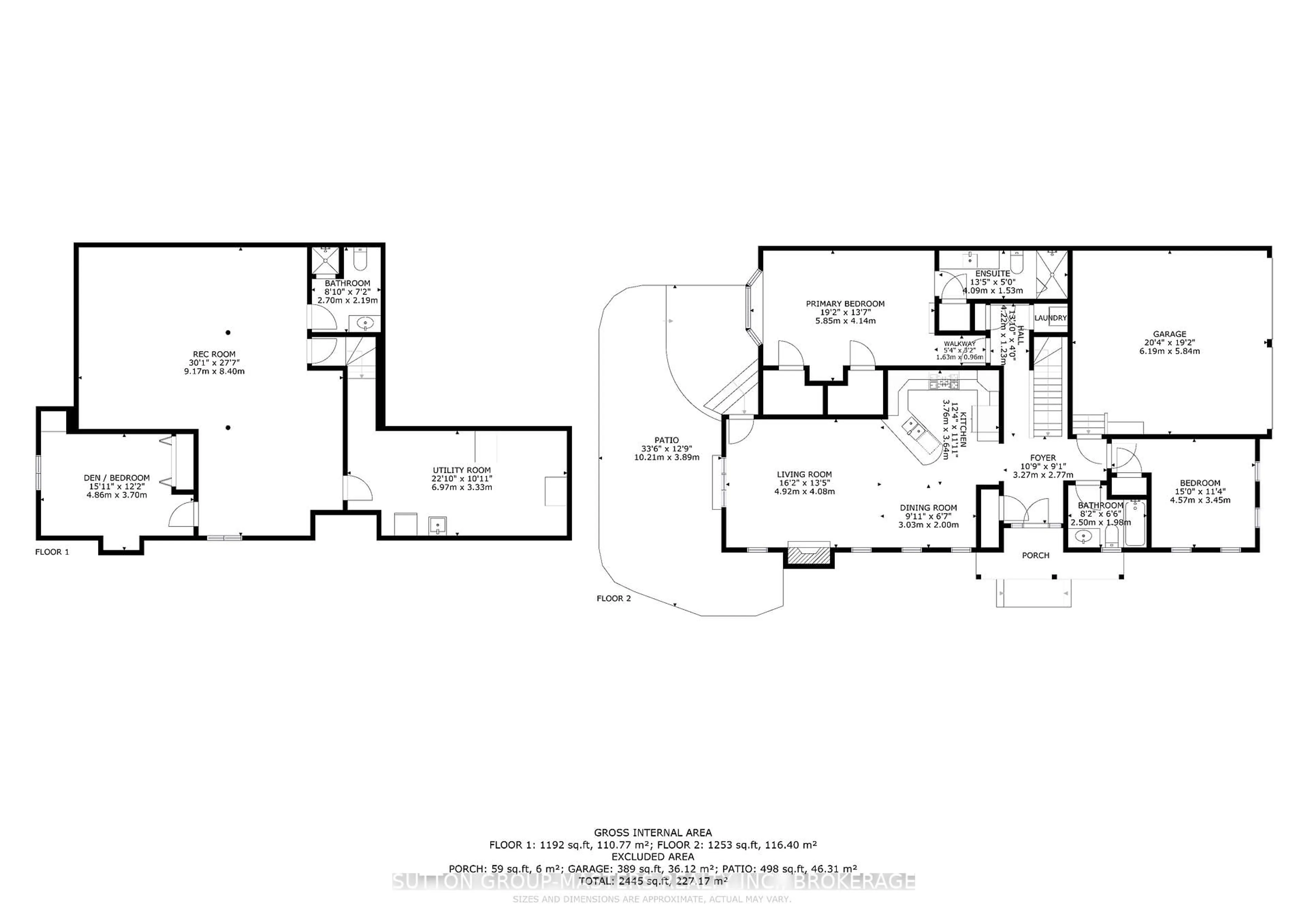Floor plan for 110 Britannia Cres, Bath Ontario K0H 1G0