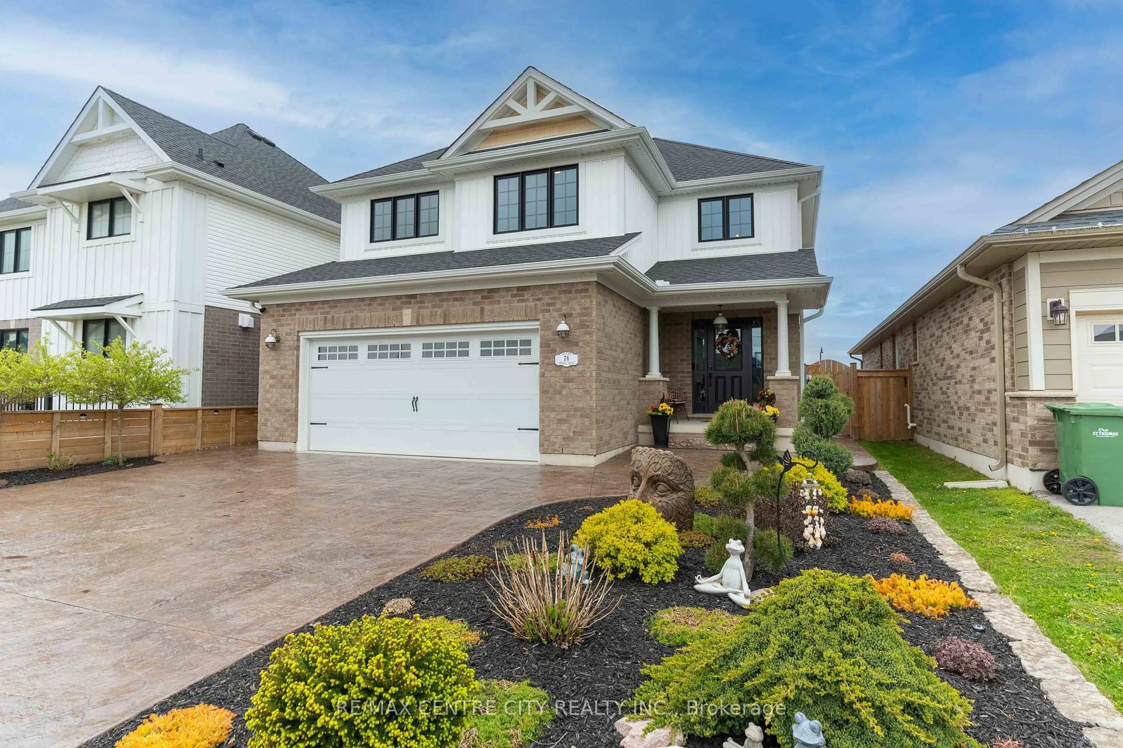 Home with brick exterior material, street for 76 Styles Dr, St. Thomas Ontario N5R 0M3