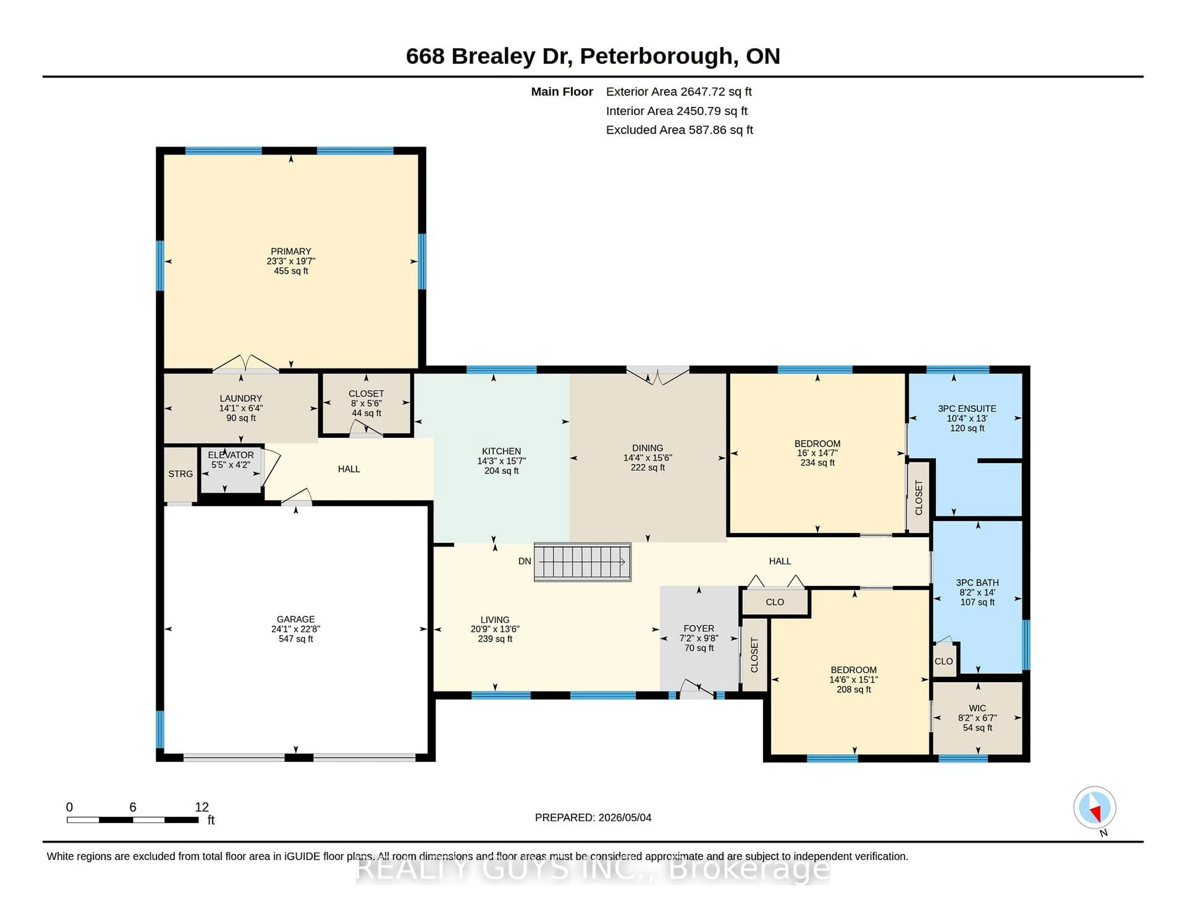 Floor plan for 668 Brealey Dr, Peterborough Ontario K9K 2M7