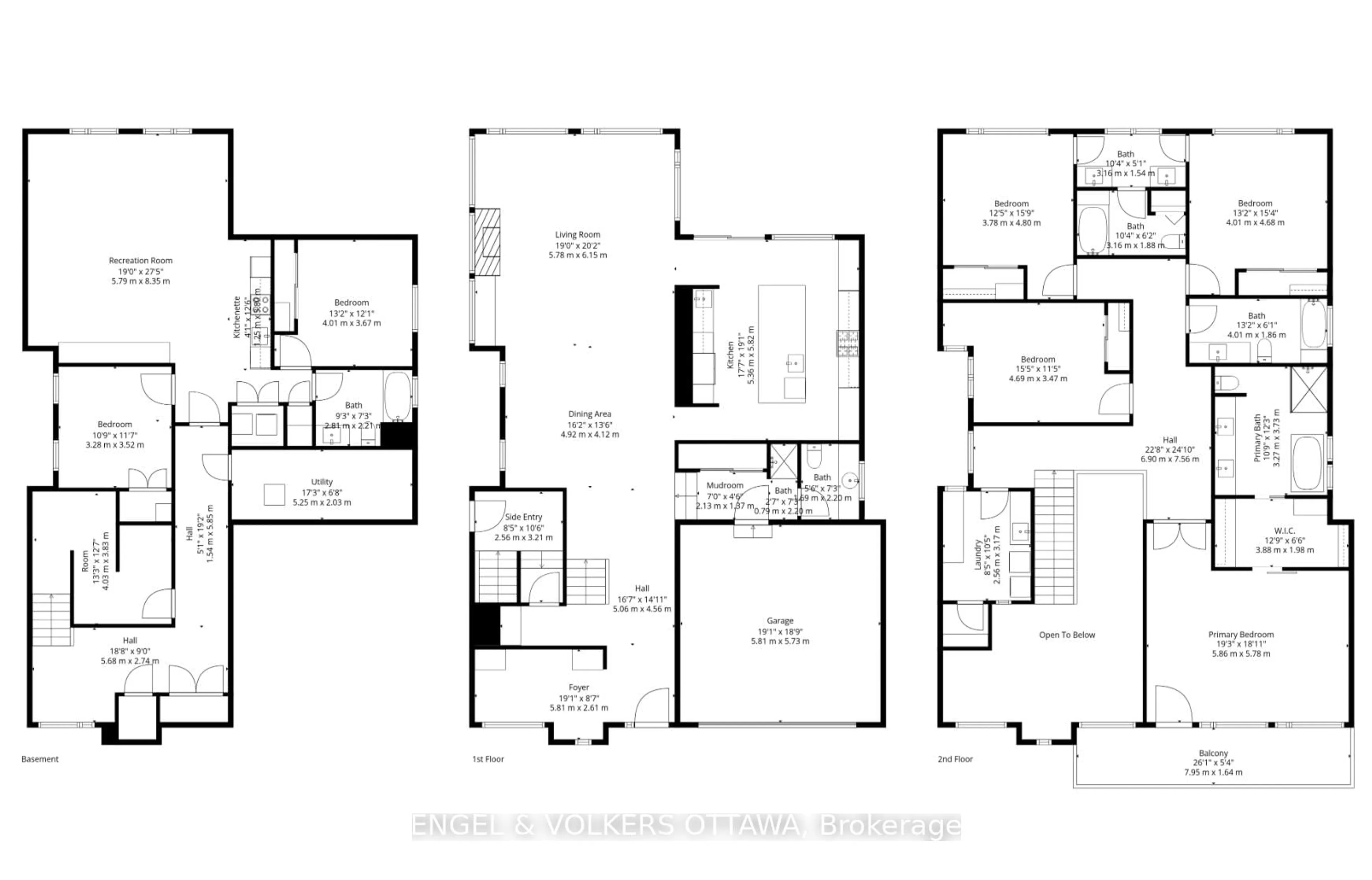 Floor plan for 620 Rowanwood Ave, Ottawa Ontario K2A 3E2