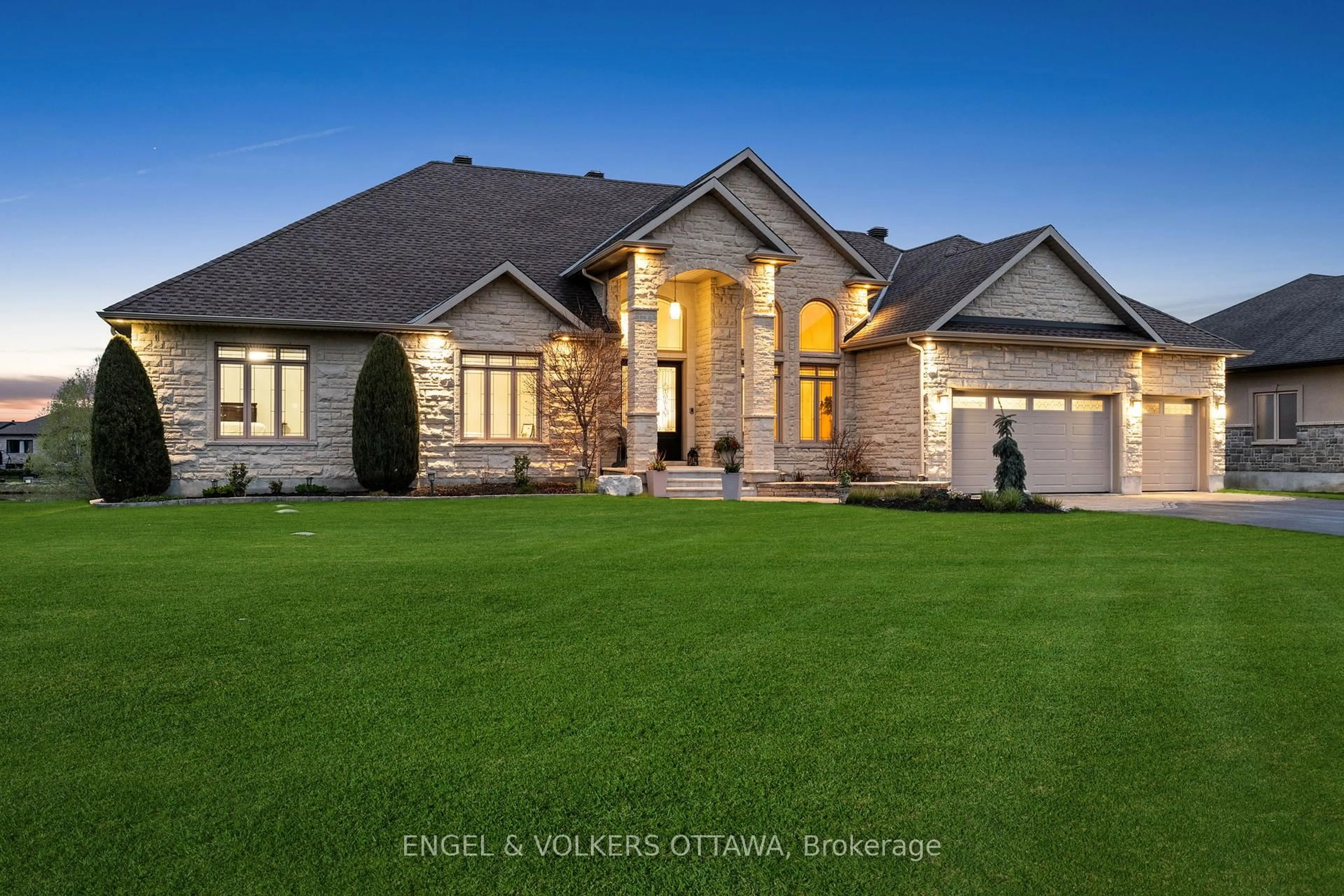 Home with brick exterior material, street for 1457 Waters Edge Way, Greely Ontario K4P 0C6