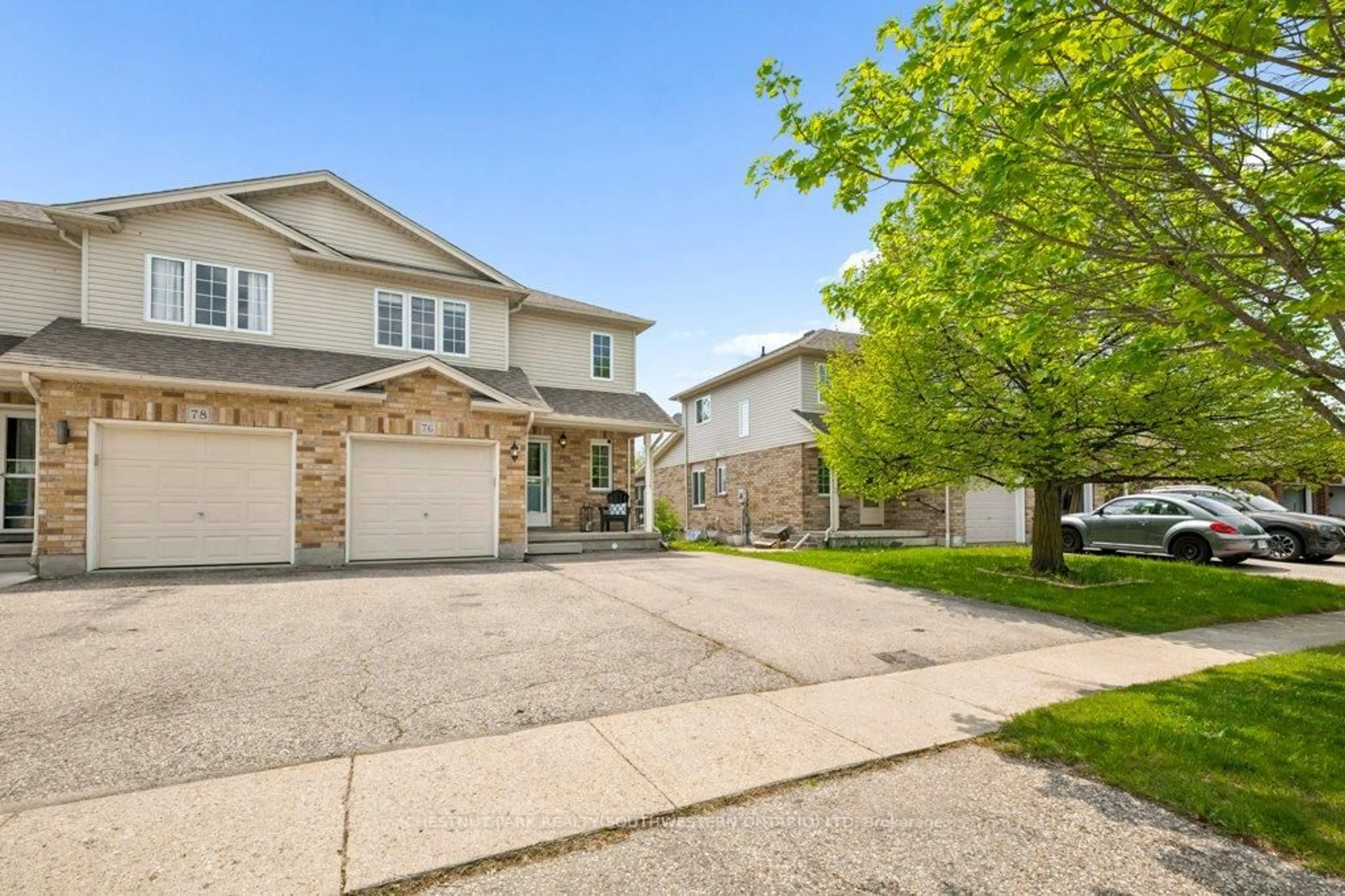 A pic from outside/outdoor area/front of a property/back of a property/a pic from drone, street for 76 Stiefelmeyer Cres, Wilmot Ontario N3A 2L2