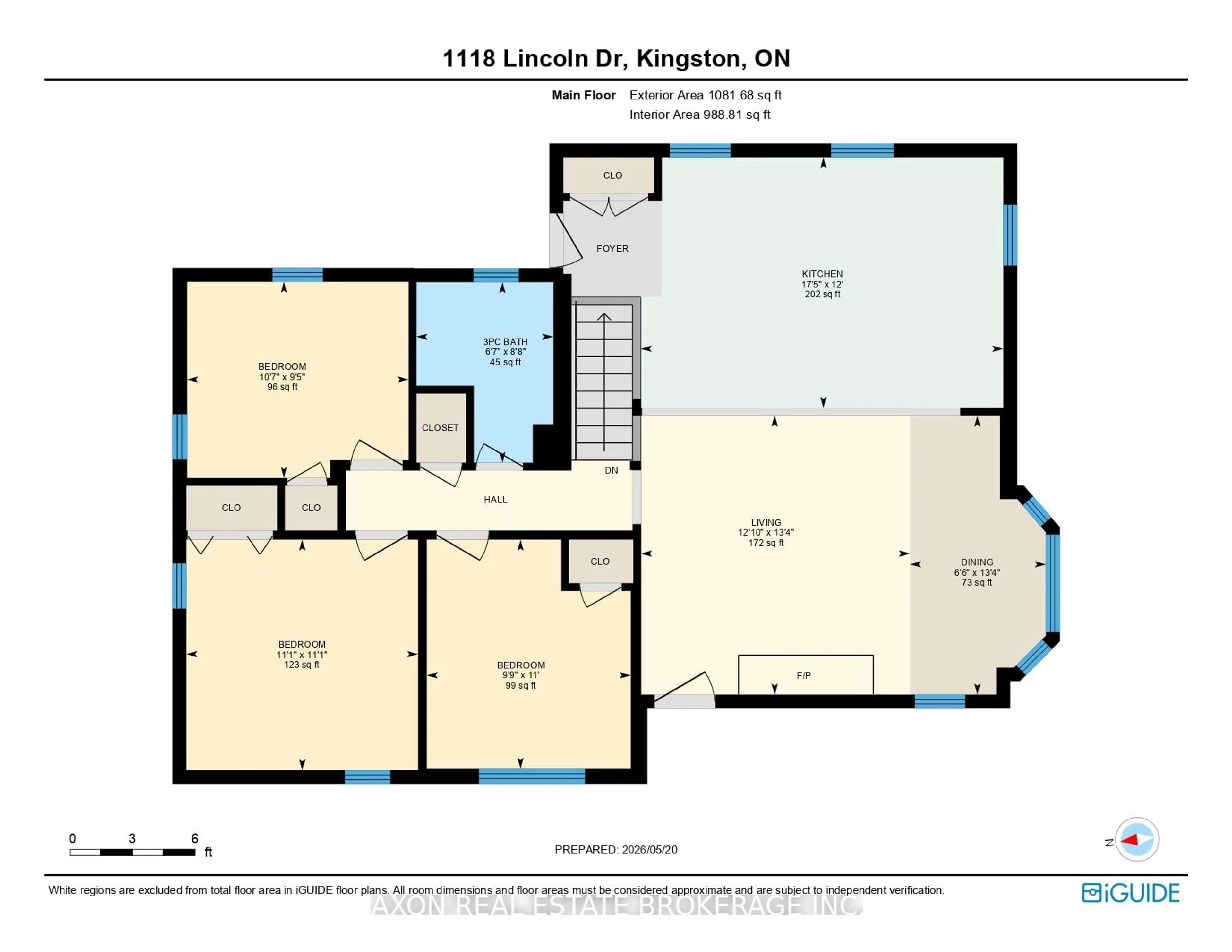 Floor plan for 1118 Lincoln Dr, Kingston Ontario K7M 7P4