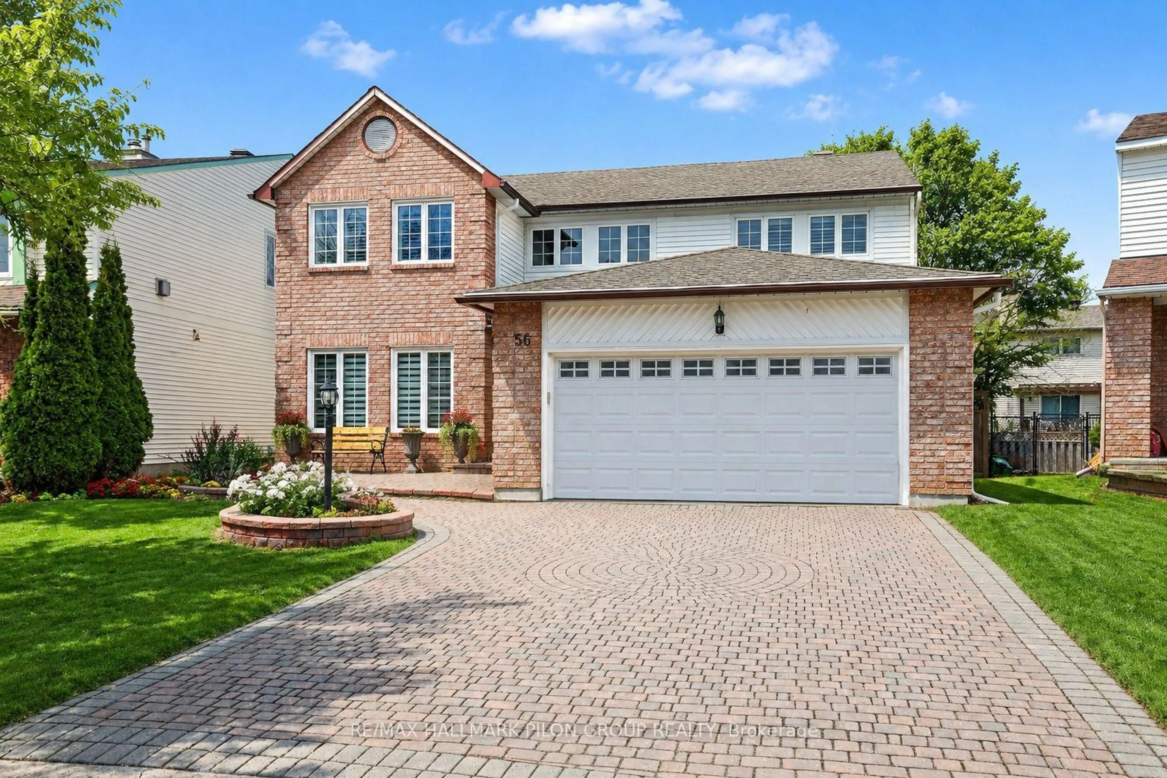 Home with brick exterior material, street for 56 Townsend Dr, Ottawa Ontario K2J 2V4